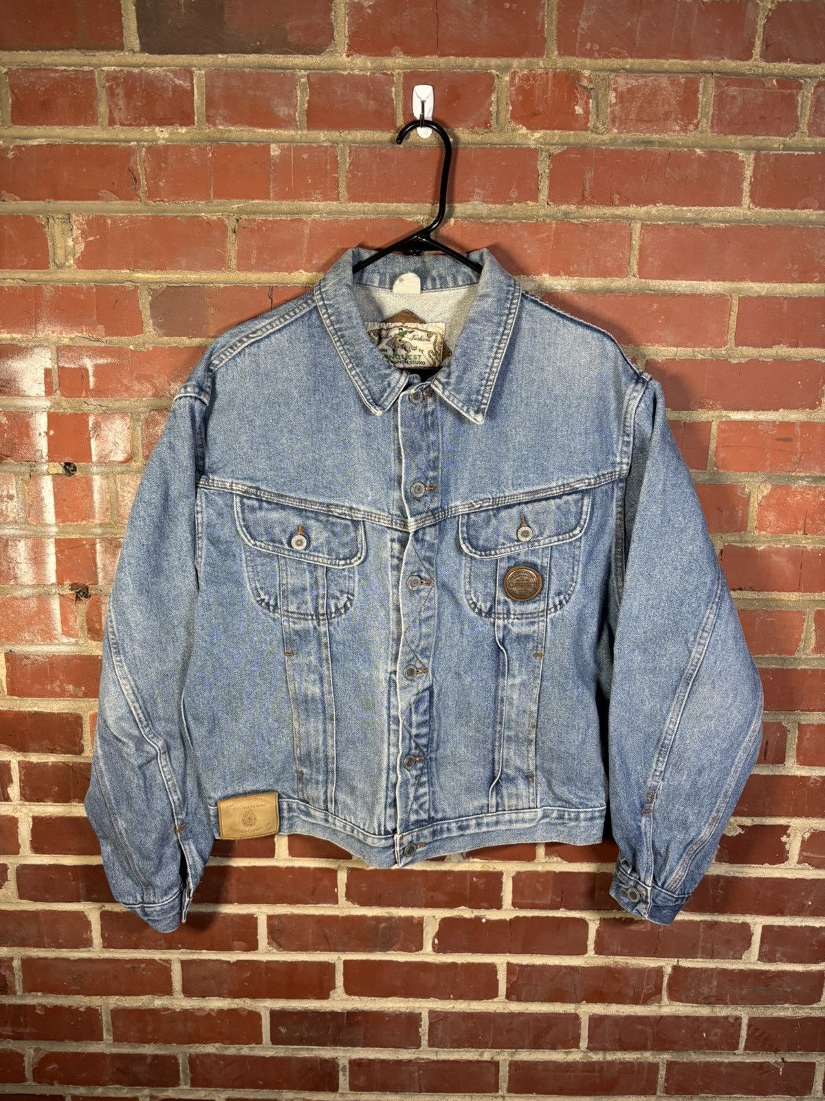 Chevignon Vintage 90s Chevignon Conquest Denim Jacket Italy Adult XL Size US XL / EU 56 / 4 - 1 Thumbnail