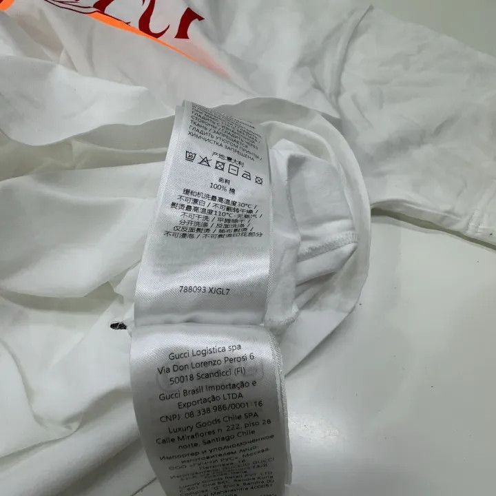 Gucci Gucci Logo Print White T-Shirt for Women-2507 Size M / US 6-8 / IT 42-44 - 2 Thumbnail