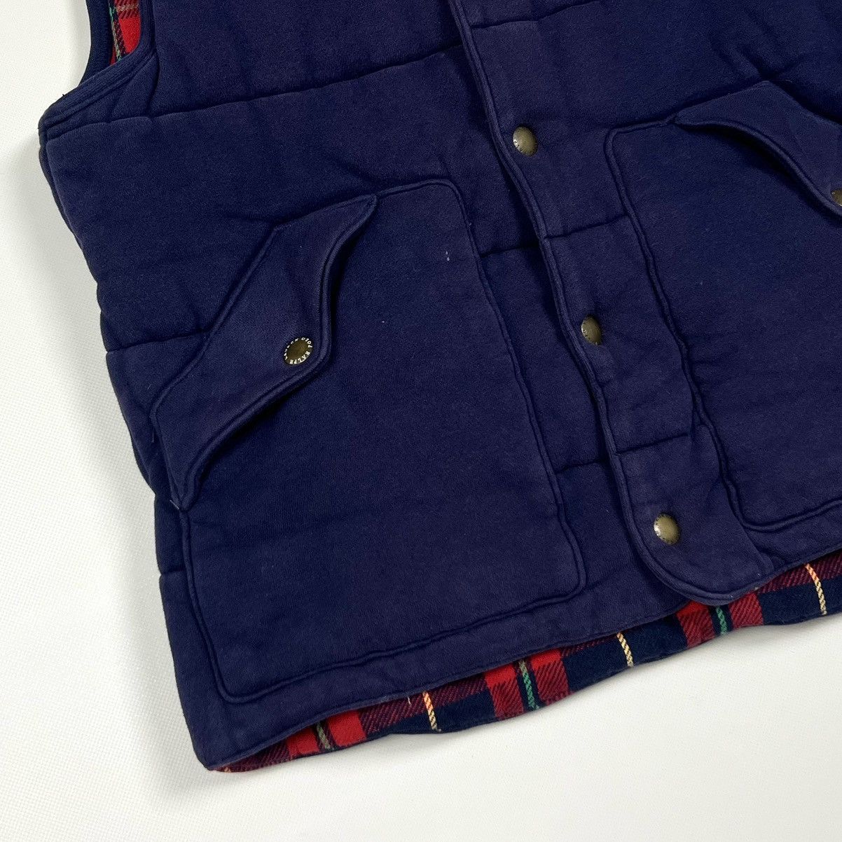 Polo Ralph Lauren × Ralph Lauren × Vintage Vintage Polo Ralph Lauren Blue Cotton Y2k Faded Vest Size S Size US S / EU 44-46 / 1 - 11 Thumbnail