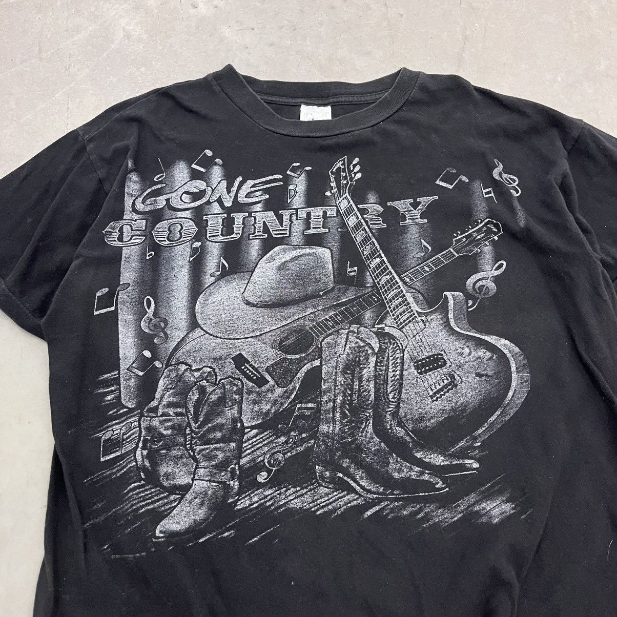 Band Tees × Vintage Vintage 90's Country Music AOP band tee Single Stitch USA Size US XL / EU 56 / 4 - 2 Thumbnail
