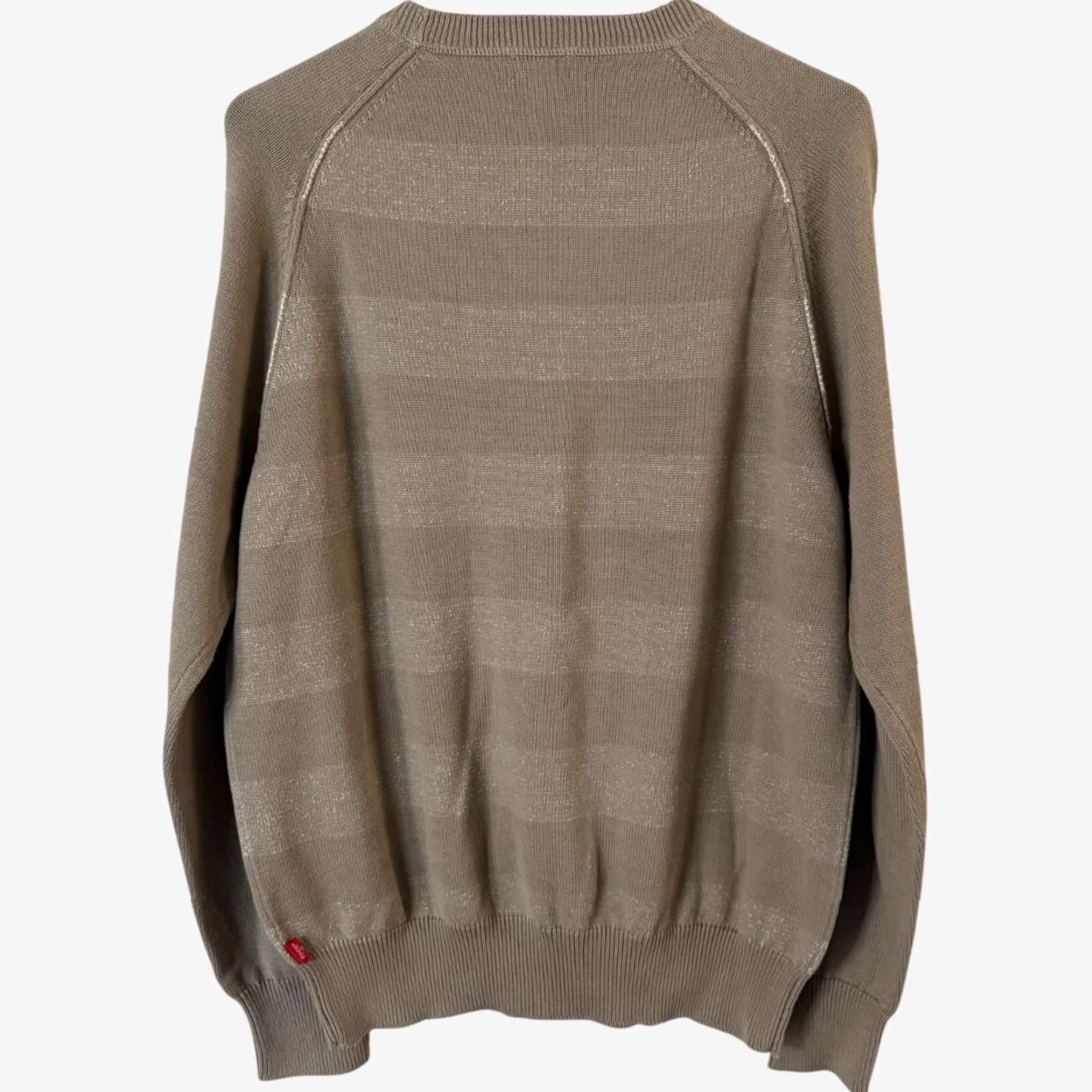 Levi's VINTAGE Levi's Sweater Crewneck Raglan Long Sleeve Men's Large Tan Cotton City Classic Preppy Fall Winter Size US L / EU 52-54 / 3 - 4 Thumbnail