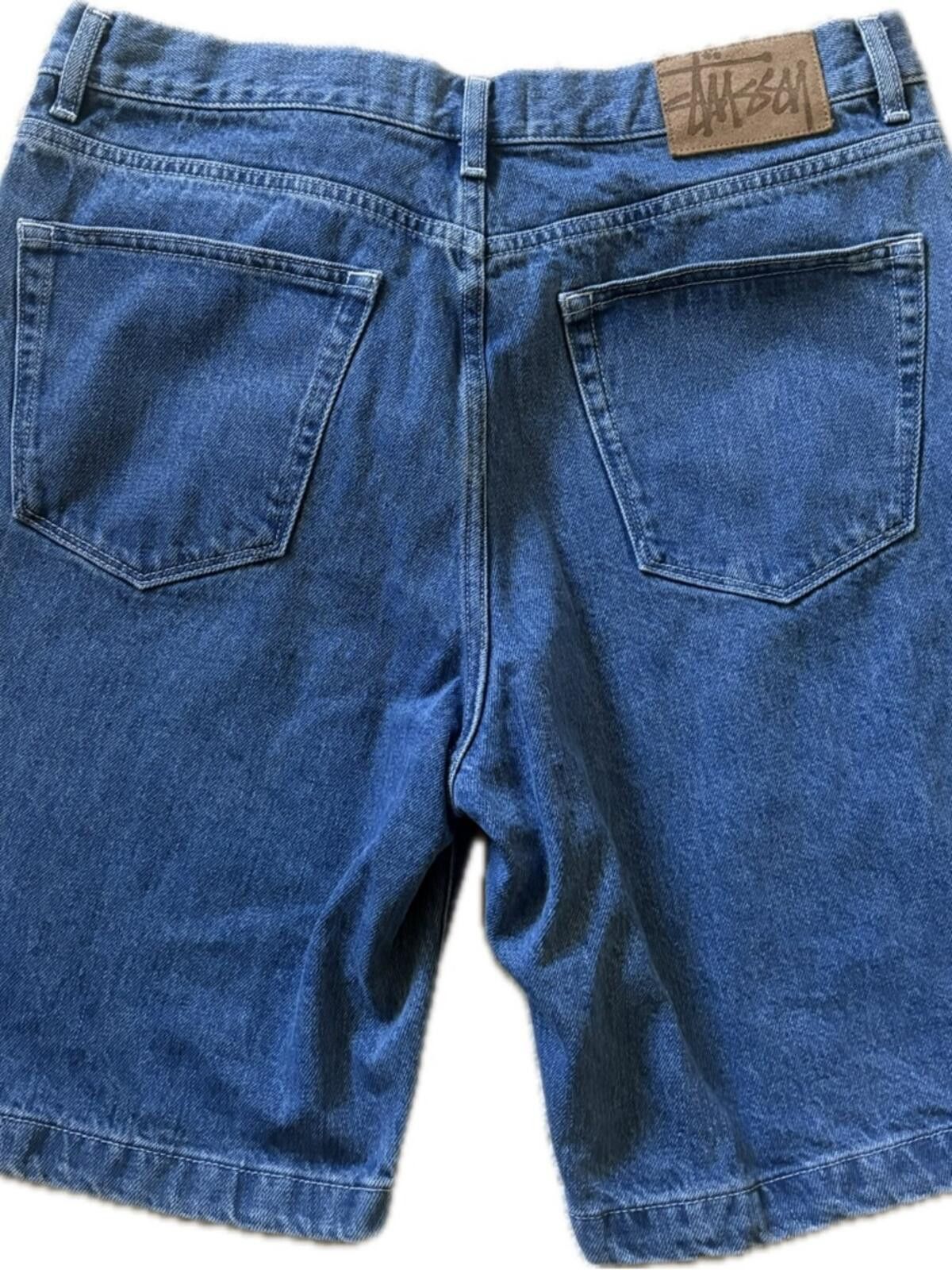 Stussy Stüssy Big Ol' Y2K Jean Denim Shorts -Medium Stone Wash Size US 32 / EU 48 - 3 Thumbnail