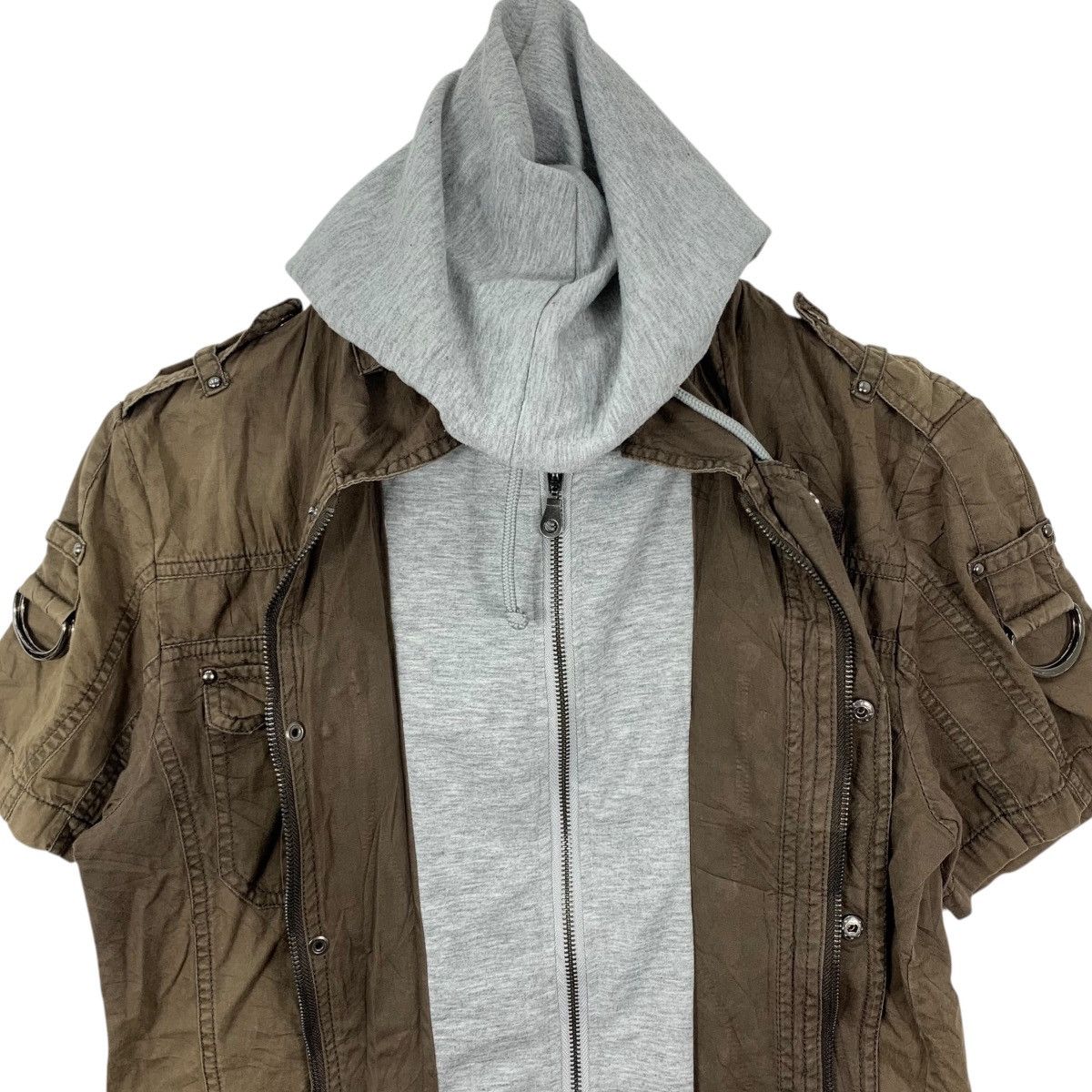 In The Attic Vintage IN THE ATTIC Japanese Brand Hooded Shirt Jacket Size US L / EU 52-54 / 3 - 3 Thumbnail