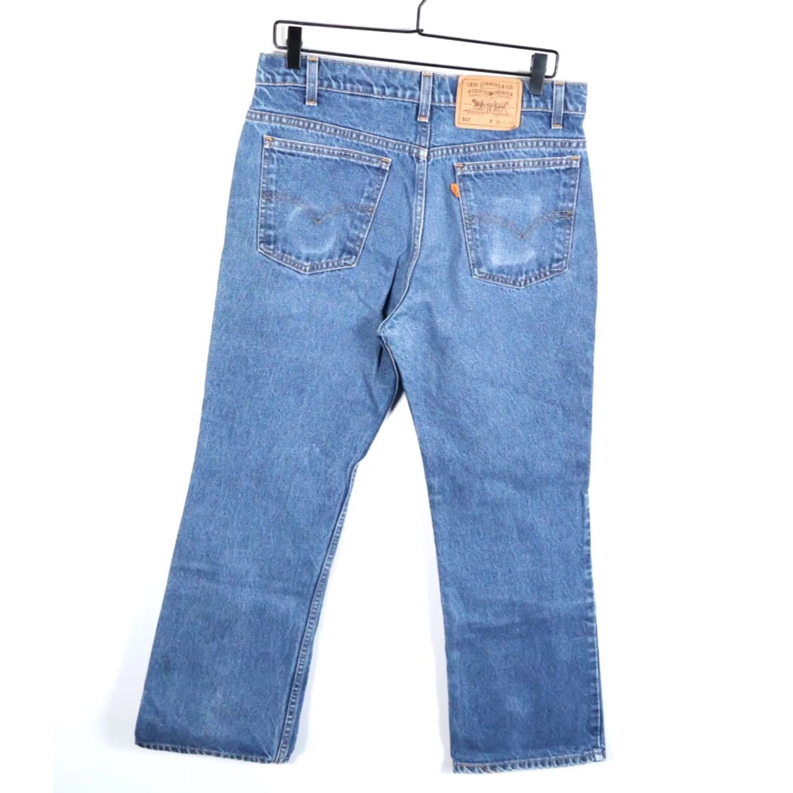 Levi's VINTAGE Levi's Jeans Main Selling Point 517 Bootcut Mens 32 x 28 Blue Orange Tab 90s Retro Size US 32 / EU 48 - 2 Thumbnail