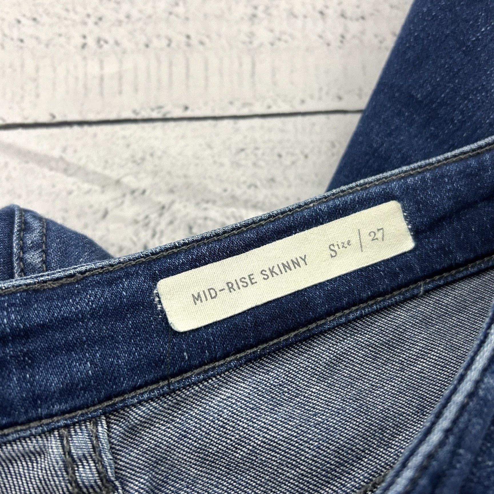 Vintage Pilcro Jeans Skinny Denim Blue 27 Women's Mid-Rise Regular Size 27 Blue Jeans Pilcro Womens Skinny Denim 27 Size 27" / US 4 / IT 40 - 5 Thumbnail