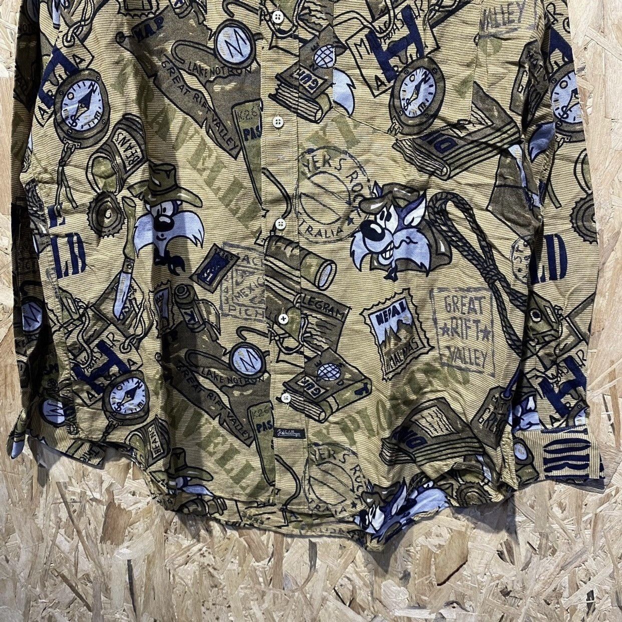 Jean Charles De Castelbajac Vintage JC de Castelbajac x Looney Tunes AOP Button Up Shirt Size US XL / EU 56 / 4 - 4 Thumbnail