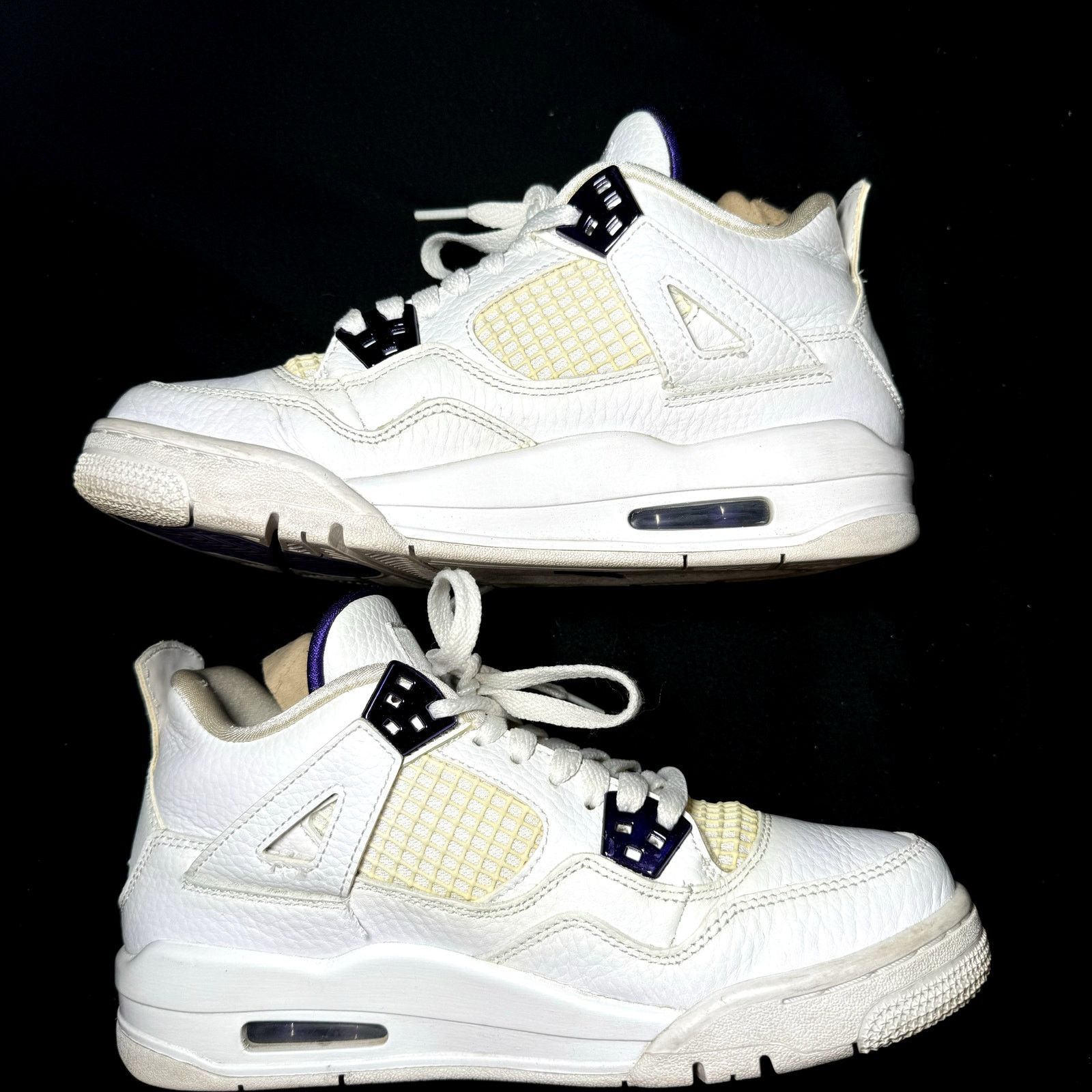 Jordan Brand × Nike Size 6 - Air Jordan 4 Retro GS Purple Metallic Men's Shoes Size US 6 / EU 39 - 3 Thumbnail
