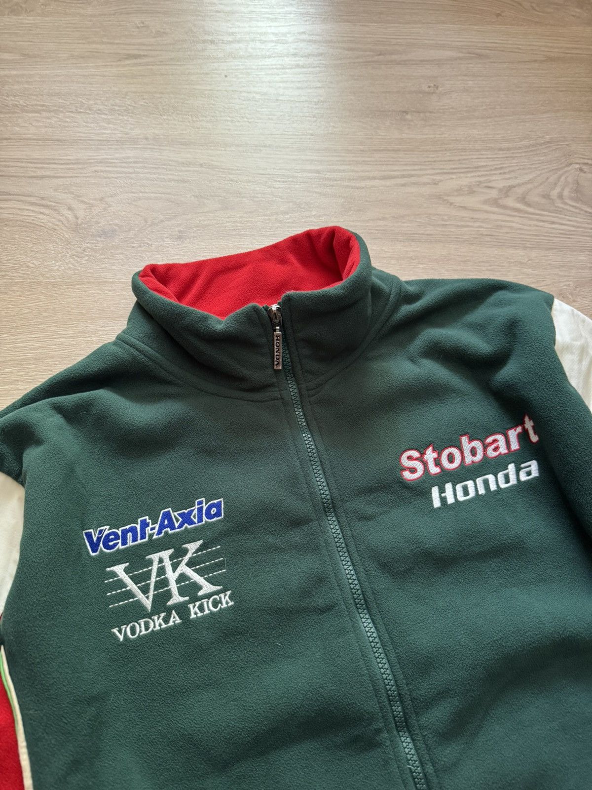 NASCAR Vintage Honda Nascar Racing y2k Fleece Full Zip Jacket Size US L / EU 52-54 / 3 - 2 Thumbnail