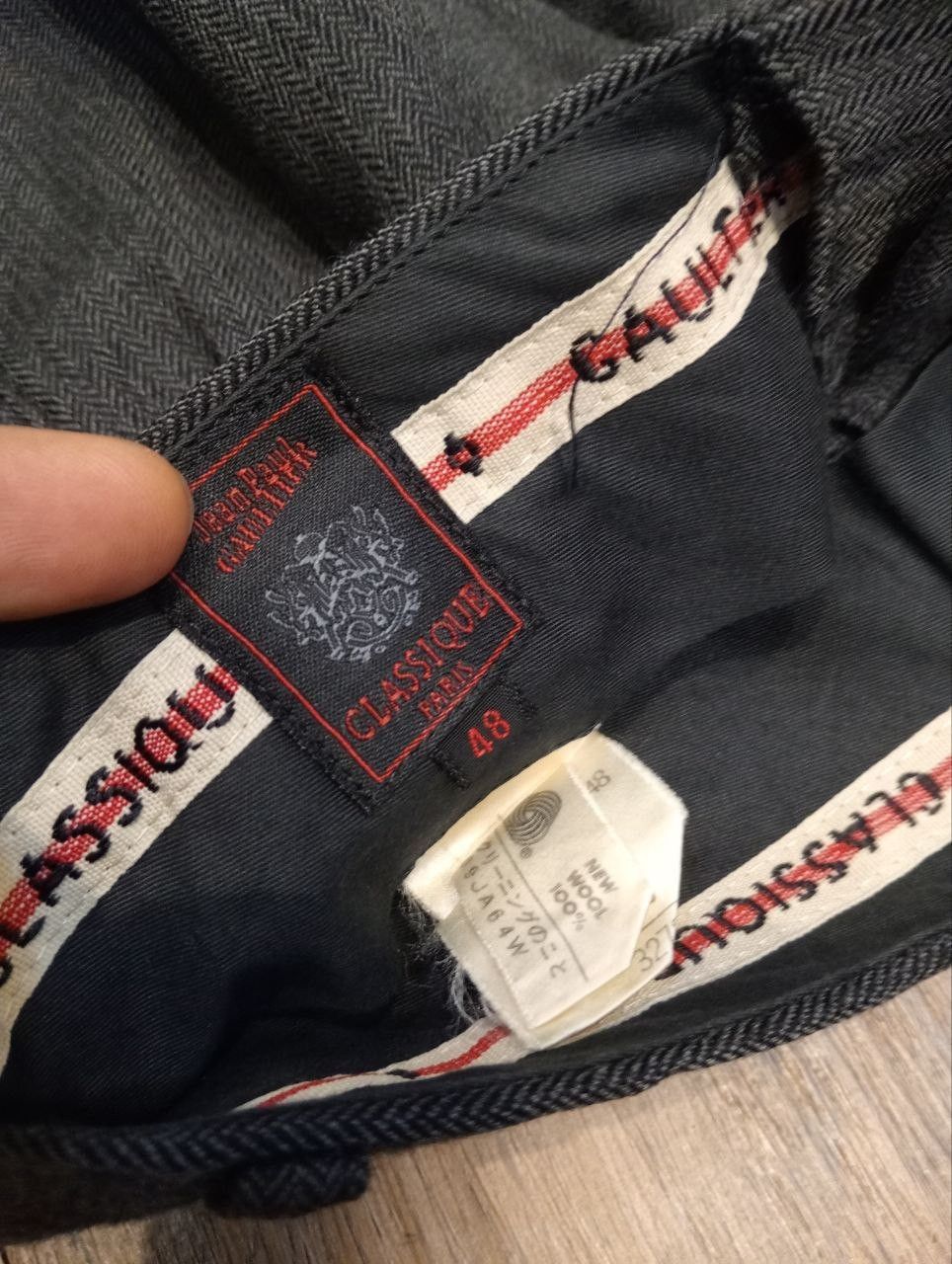 Jean Paul Gaultier VINTAGE JEAN PAUL GAULTIER CLASSIQUE WOOL TROUSER PANTS Size US 30 / EU 46 - 6 Thumbnail