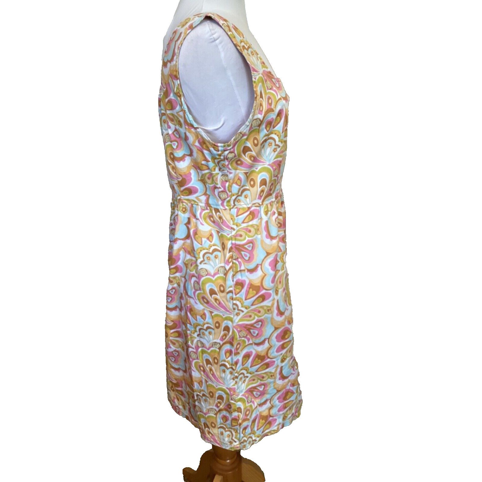 Anthropologie TULLE ANTHROPOLOGIE PAISLEY FLOWERPOWER SHEATH DRESS - SZ L Size L / US 10 / IT 46 - 4 Thumbnail