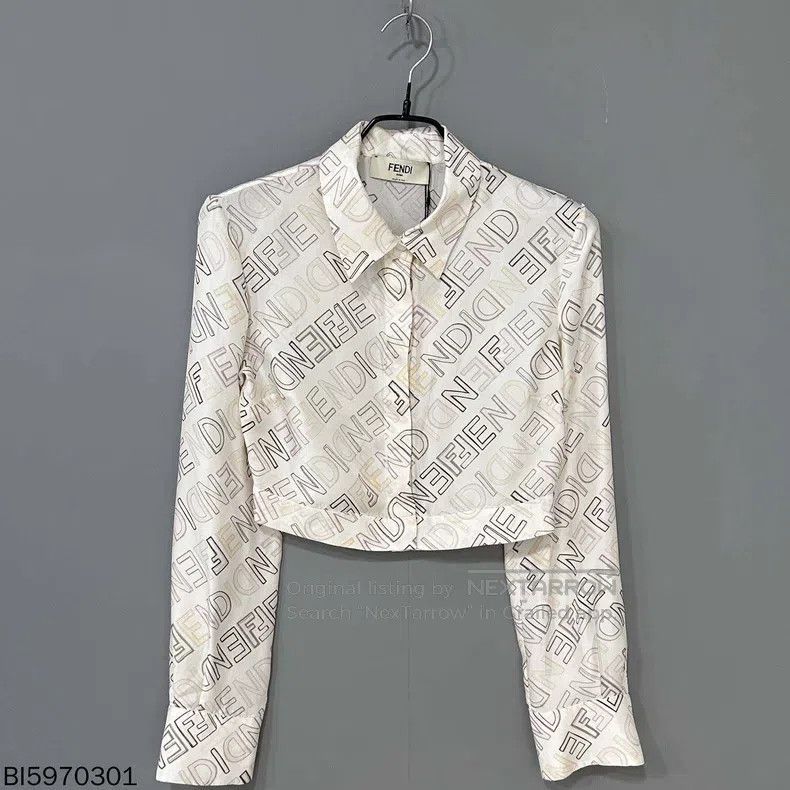 Fendi Fendi Printed Silk Shirt Size XS / US 0-2 / IT 36-38 - 1 Thumbnail