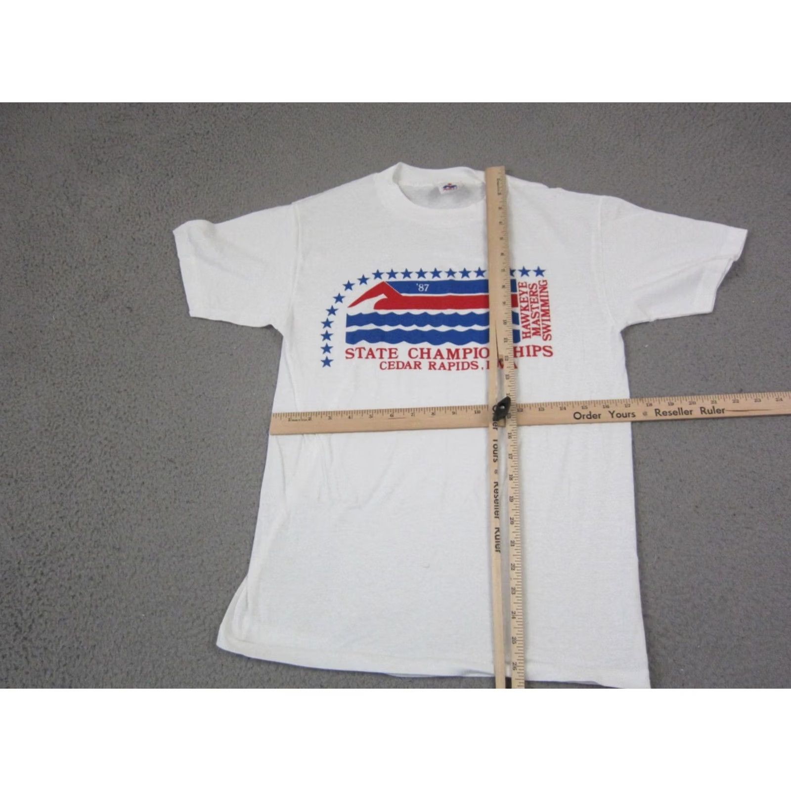 Vintage Vintage Iowa Hawkeyes Shirts Mens L White Cotton Logo 90s T-Shirt Size US L / EU 52-54 / 3 - 6 Thumbnail