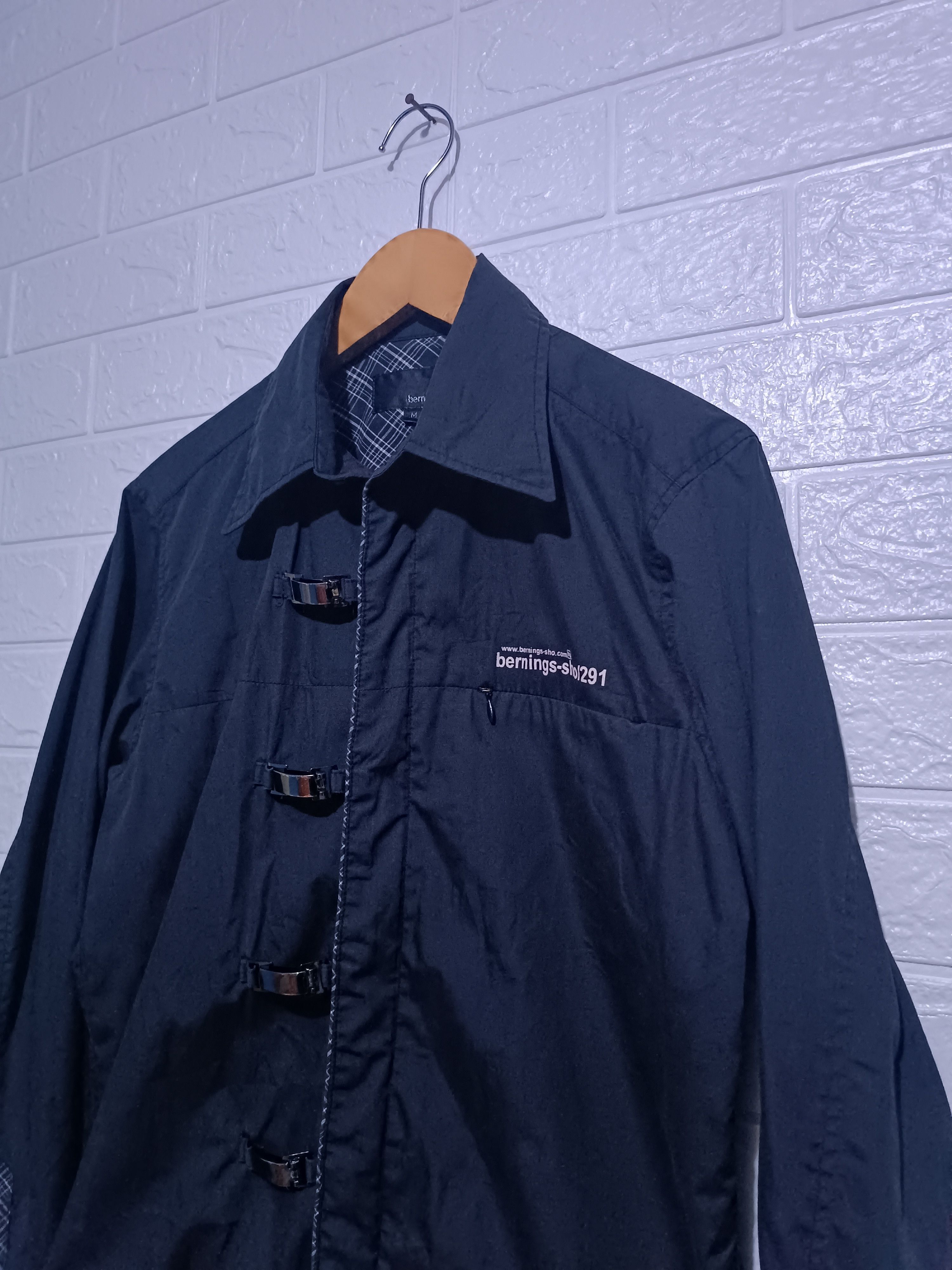 Japanese Brand Vintage BERNINGS SHO Punk Bondage Buckle Longsleeve Shirt Size US M / EU 48-50 / 2 - 2 Thumbnail