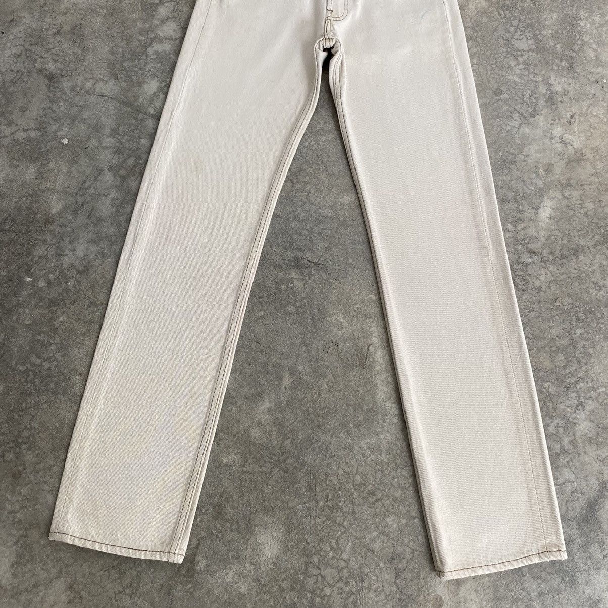 Levi's Size 27x33 Vintage 90’s Levis 501 Off White Denim Jeans Size US 27 - 3 Thumbnail