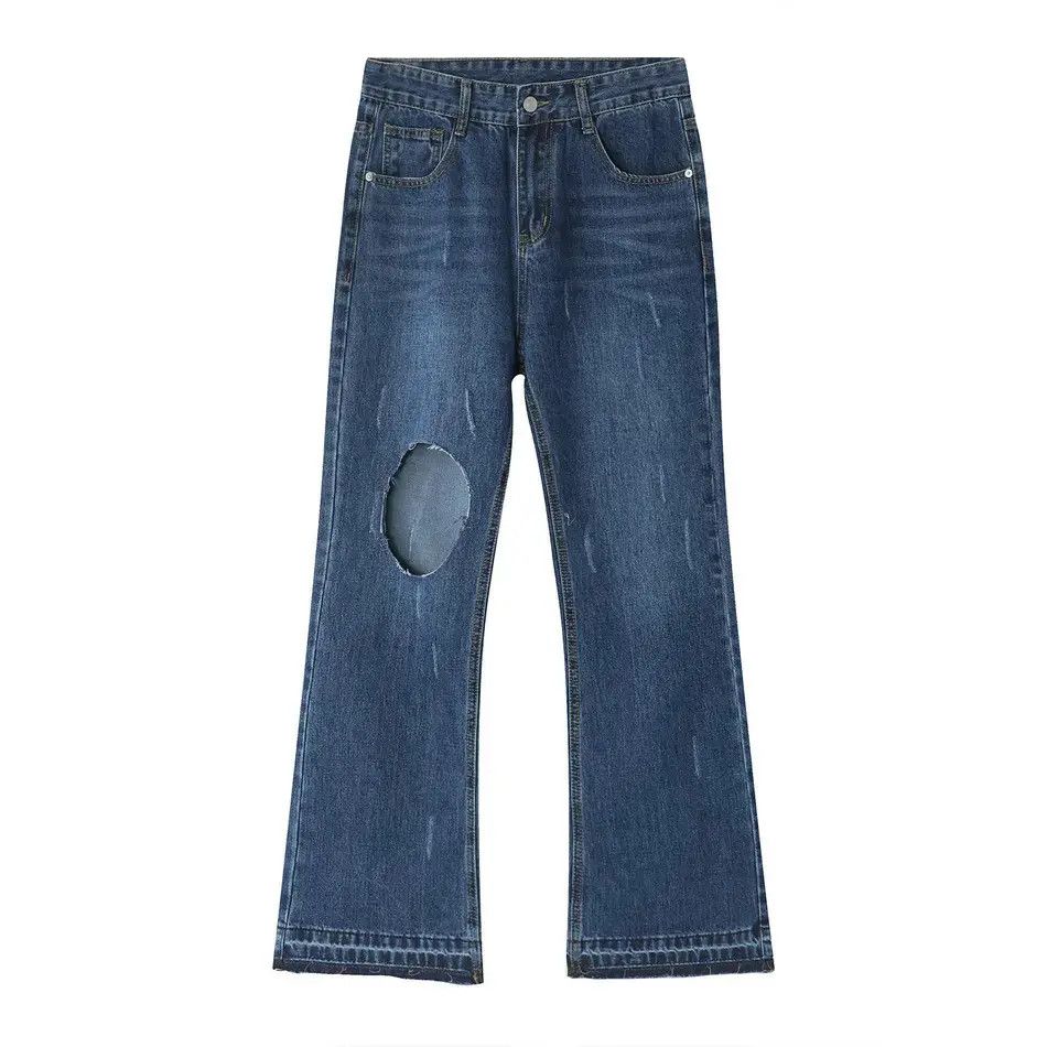 Japanese Brand Retro loose slightly flared jeans Size US 32 / EU 48 - 5 Thumbnail