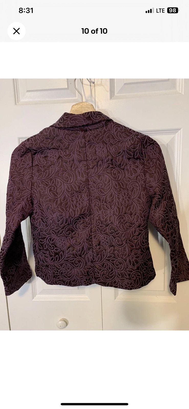 Other Jayne copeland blazer womens sz 16 purple textured Size ONE SIZE - 7 Thumbnail