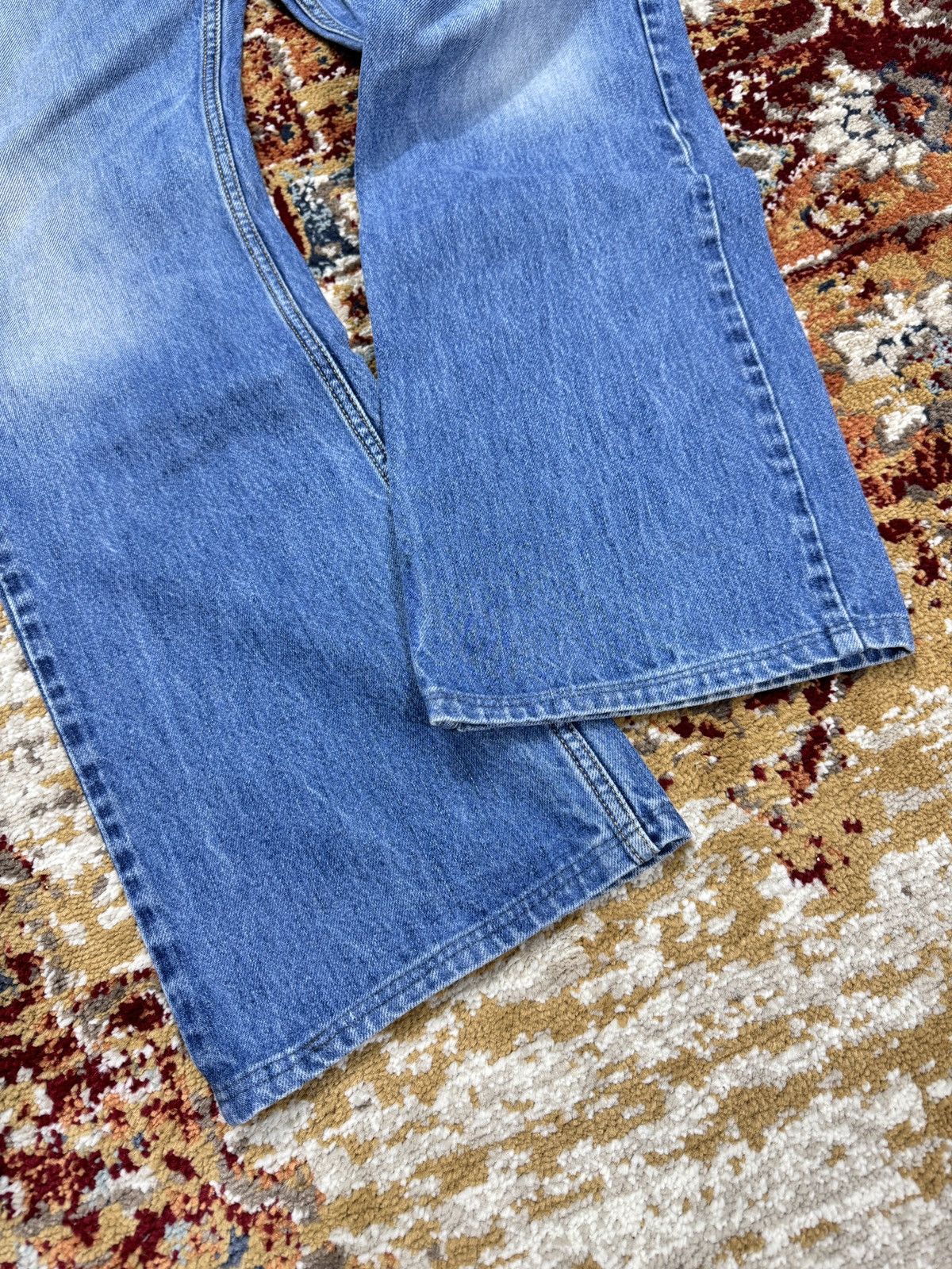 Diesel × Vintage ᶠᵃⁿᶜʸᵍᵘʸ Y2K Baggy Diesel Wide Jeans Pants Bootcut Y2K Size US 33 - 3 Thumbnail