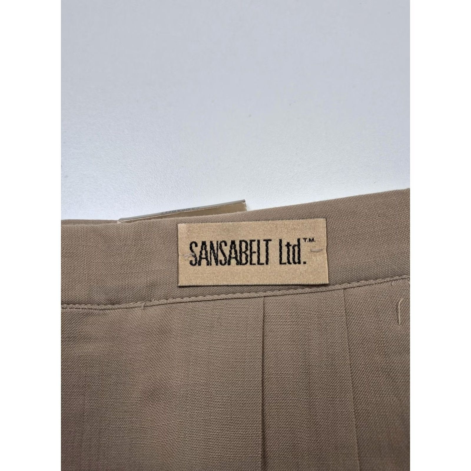 Vintage VINTAGE Sansabelt Dress Pants Mens 32x36 Beige Wool Pleated Unhemmed Pants Size US 32 / EU 48 - 3 Thumbnail