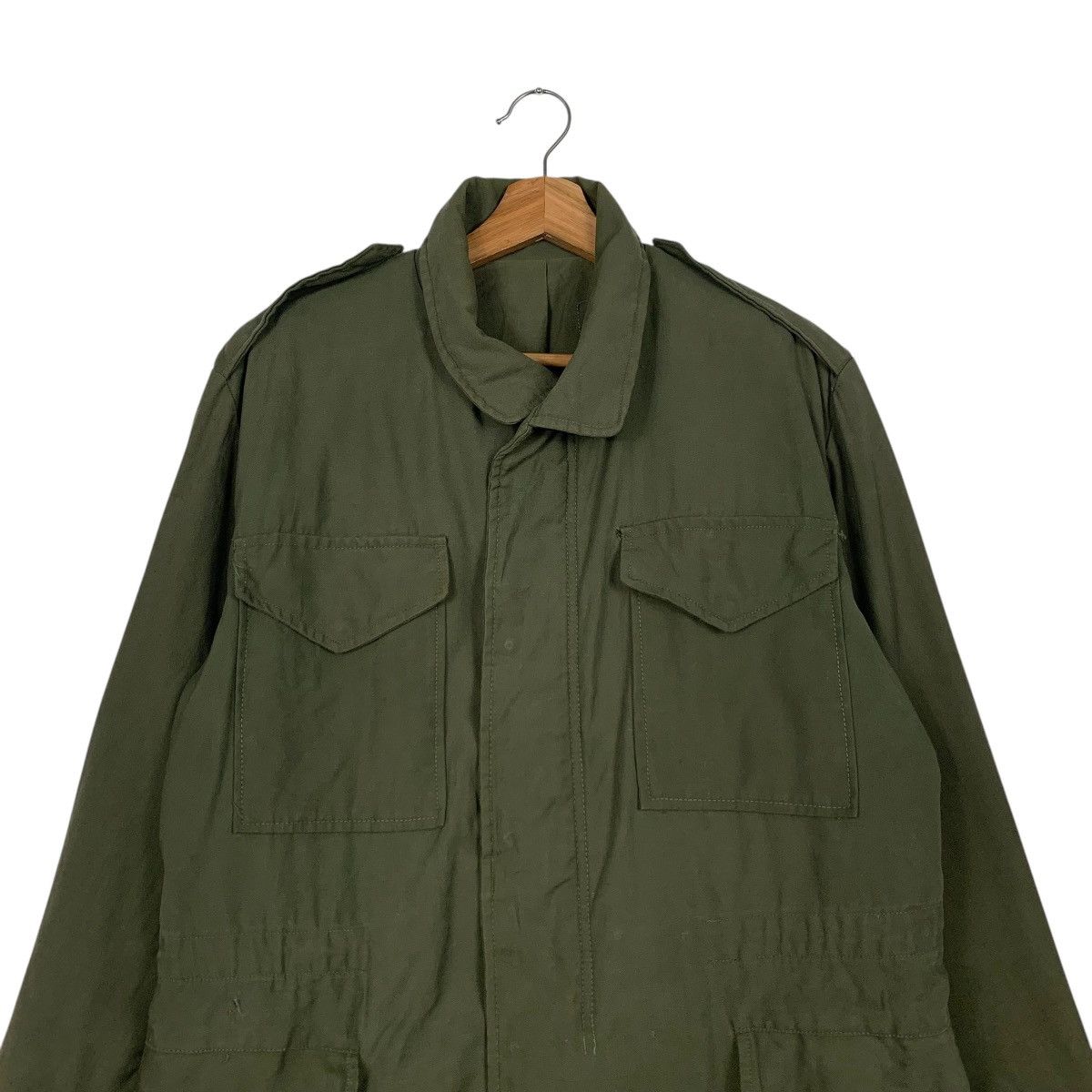 Vintage Vintage Olive Green Army Military Field Jacket #2304-C102 Size US L / EU 52-54 / 3 - 2 Thumbnail