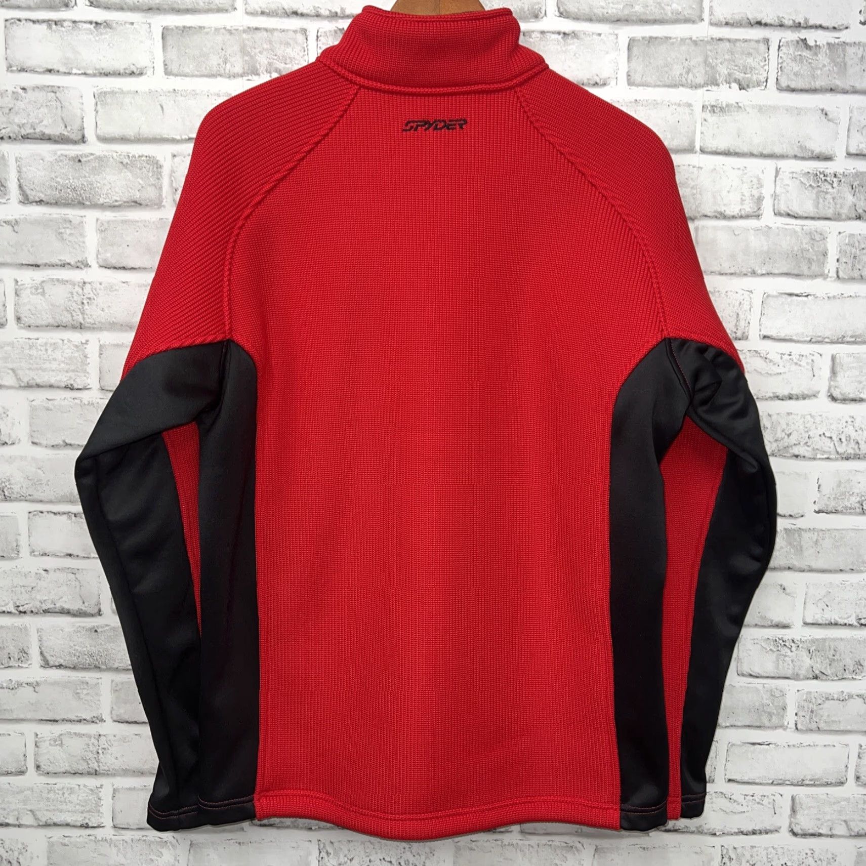 Spyder Spyder Sweater Mens L Red Fleece Lined Half Zip Pullover Knitted Thick Size US L / EU 52-54 / 3 - 4 Thumbnail