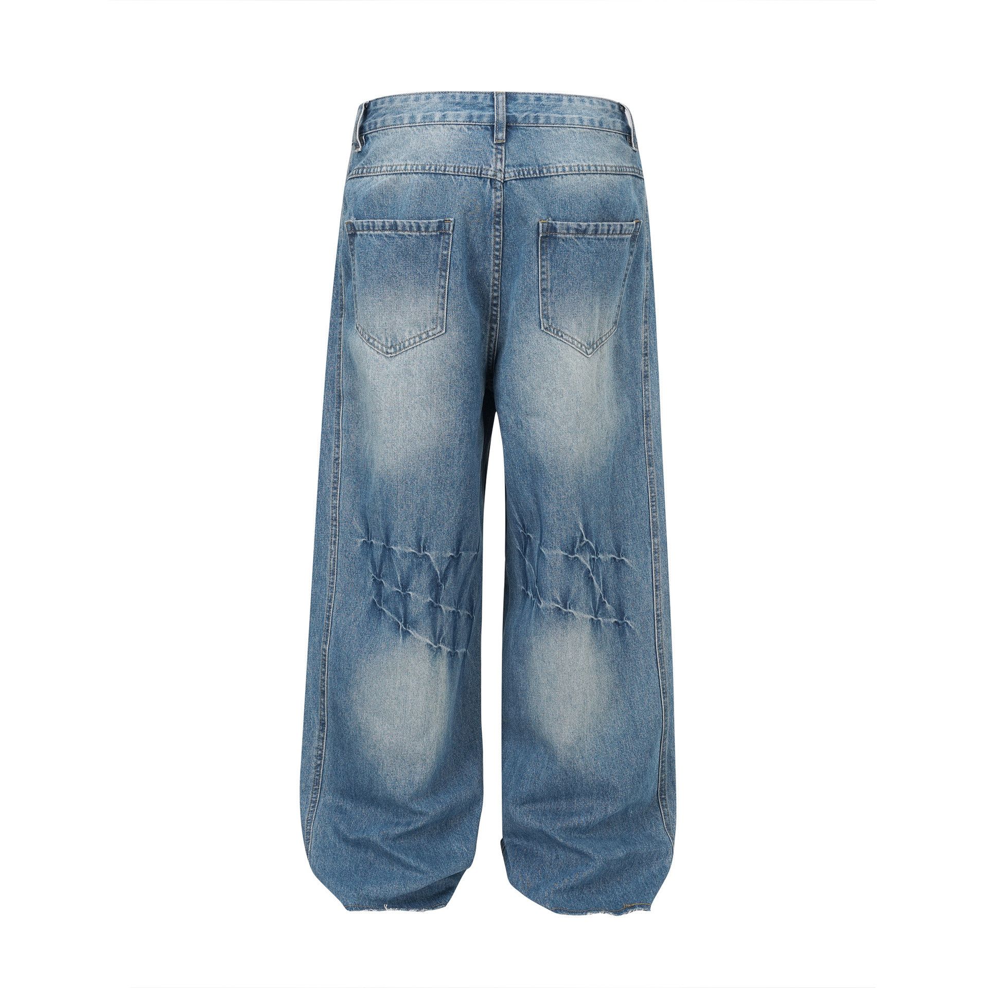 Japanese Brand × Jean High Street Washed Loose Wide Leg Scimitar Jeans Size US 32 / EU 48 - 2 Thumbnail