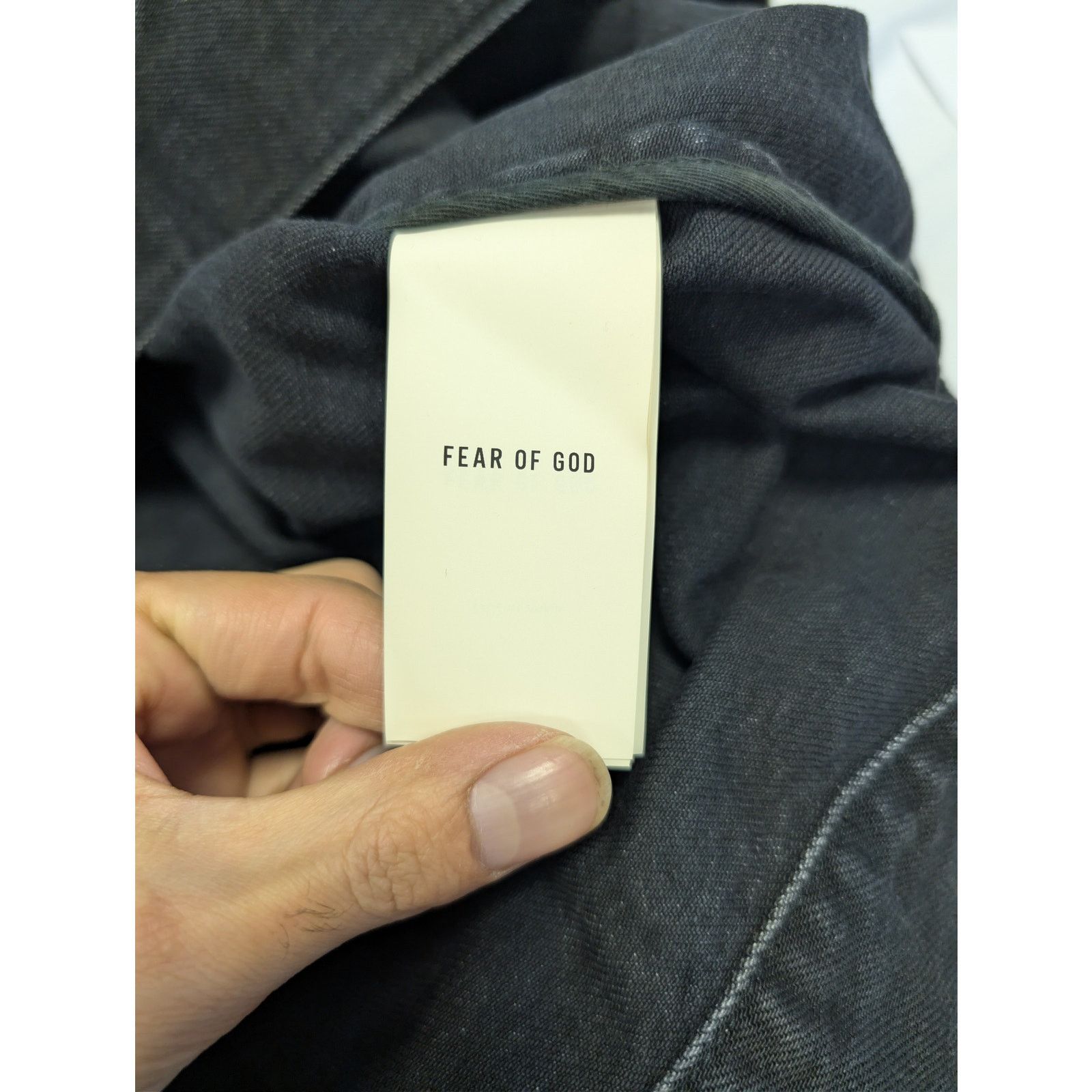 Fear of God o1rshd1 Canvas Utility Trucker Denim Jacket in Black Size US XL / EU 56 / 4 - 18 Thumbnail