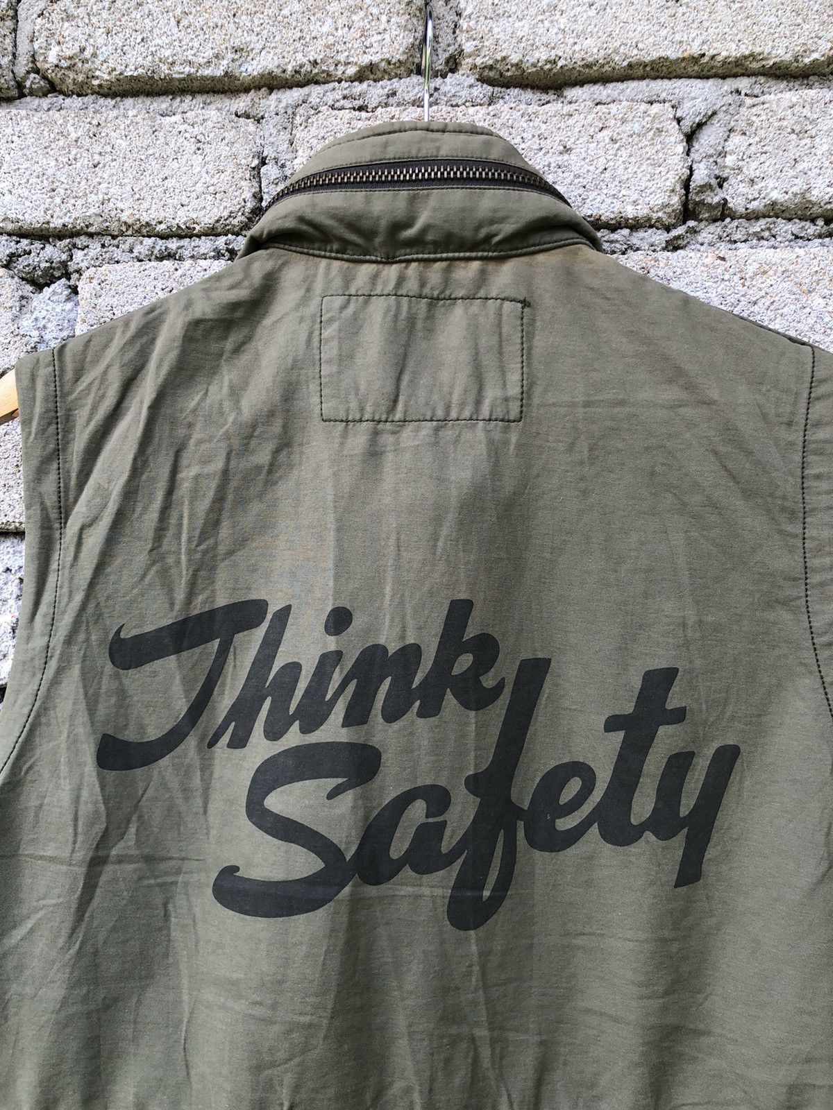 Avirex Rare Vintage Indigo Band Think Safety Vest With Storage Hood Size US L / EU 52-54 / 3 - 15 Thumbnail