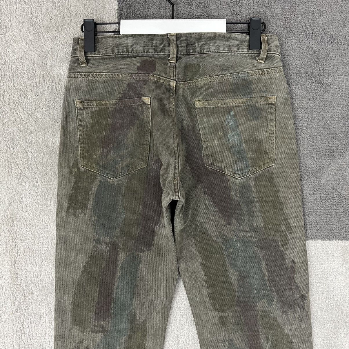 Japanese Brand Belly Belly Japanese Denim Abstract Painted Washed Jeans Size US 31 - 8 Thumbnail