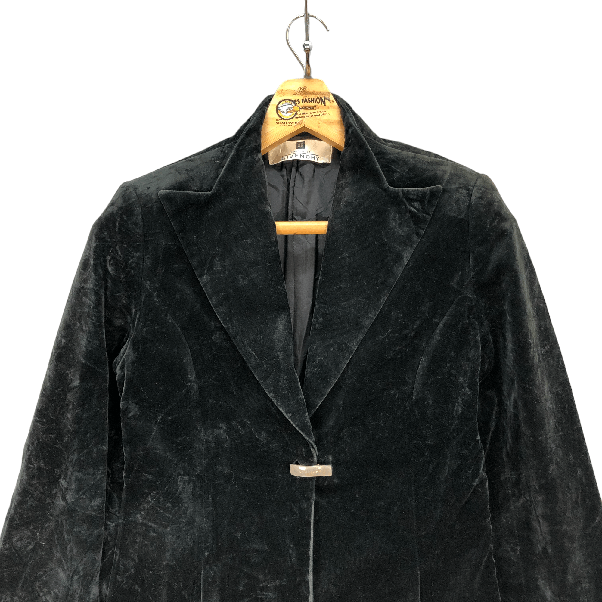 Givenchy GIVENCHY BOUTIQUES VELVET LONG COAT #5947-215 Size S / US 4 / IT 40 - 2 Thumbnail