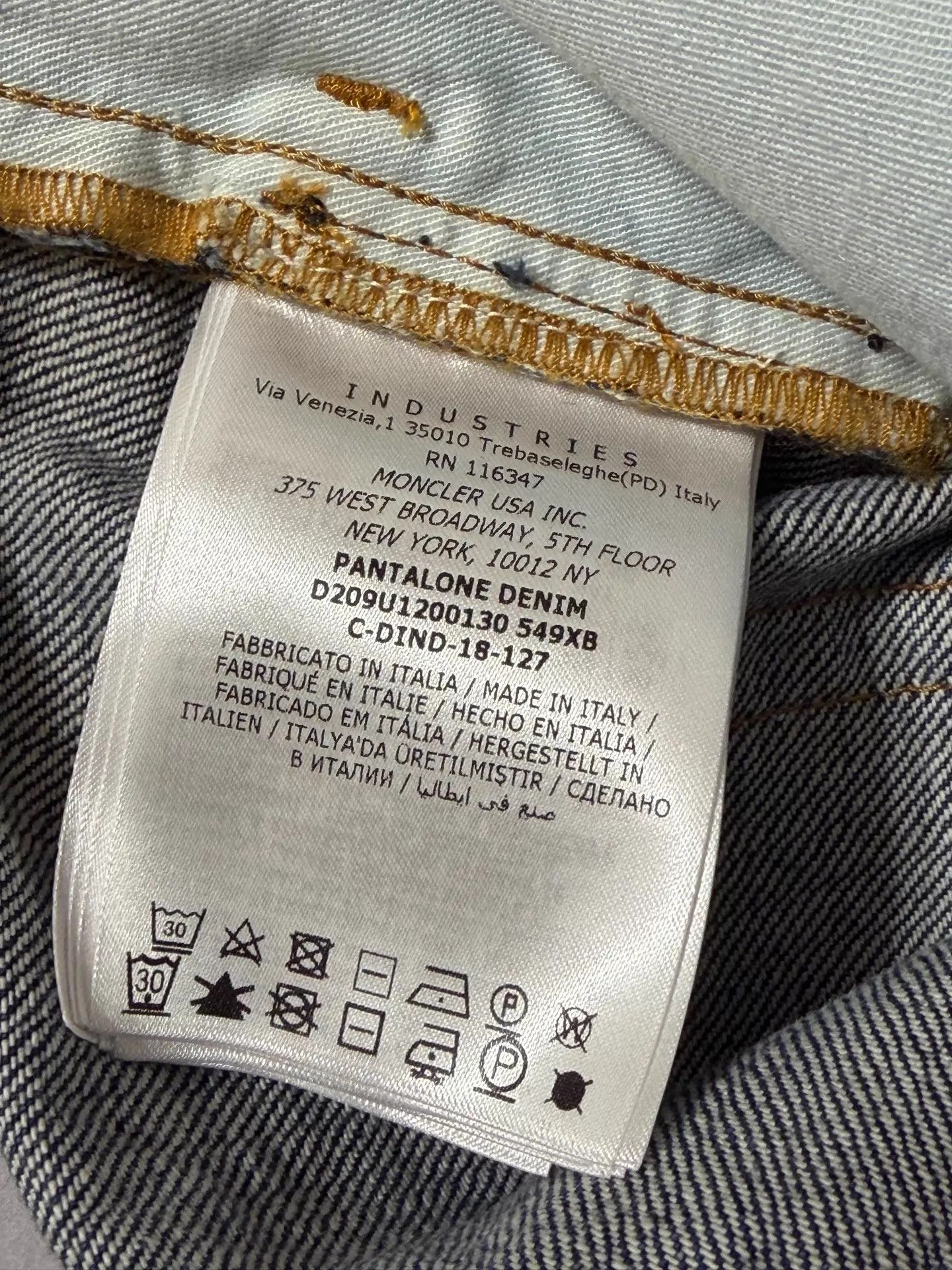 Moncler Moncler x Fragment Design Men's Slim Jeans 46 Size US 30 / EU 46 - 7 Thumbnail