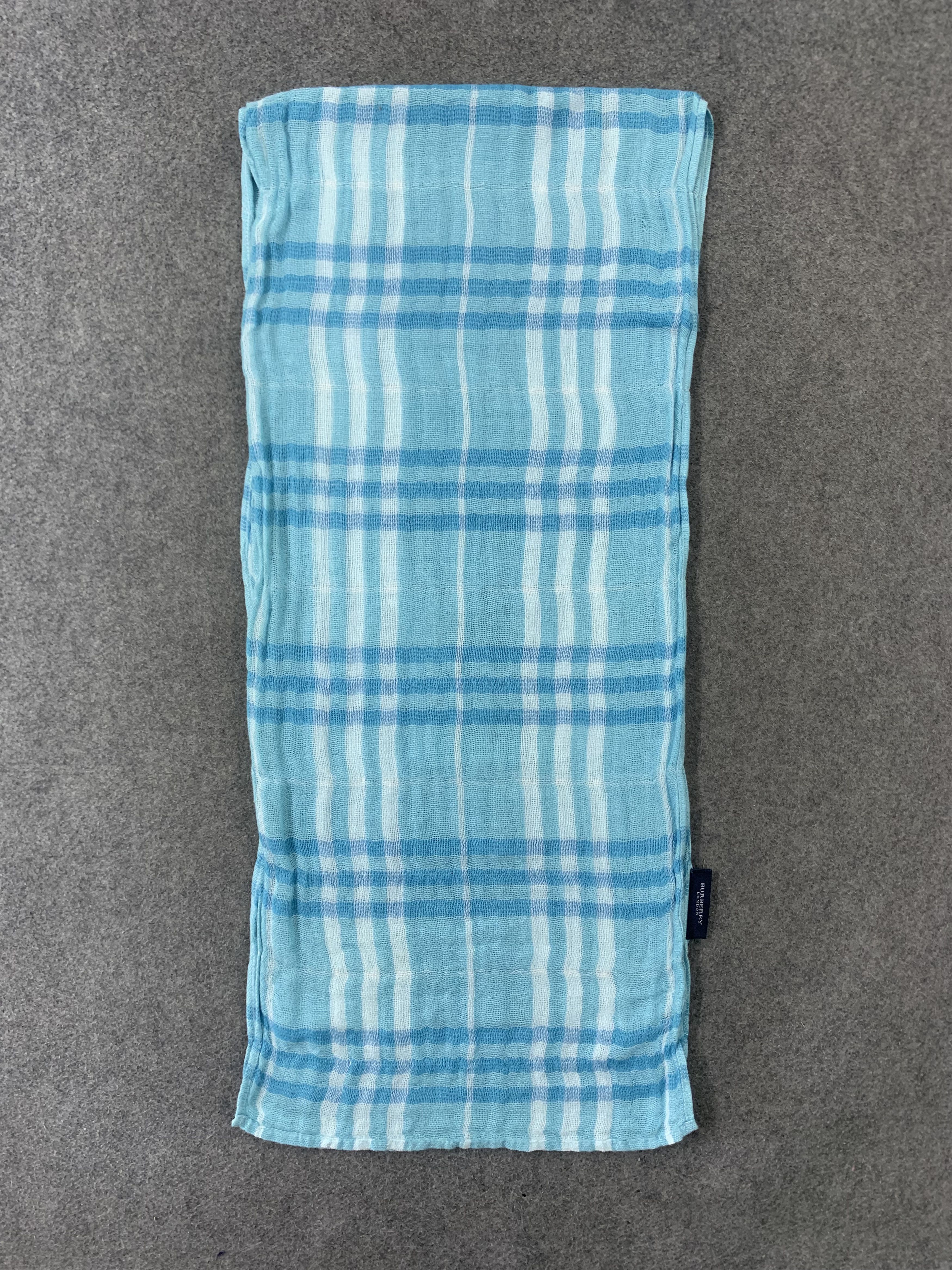 Burberry Burberry Scarf Cotton Muffler Neck Wrap BL9331 Size ONE SIZE - 2 Thumbnail