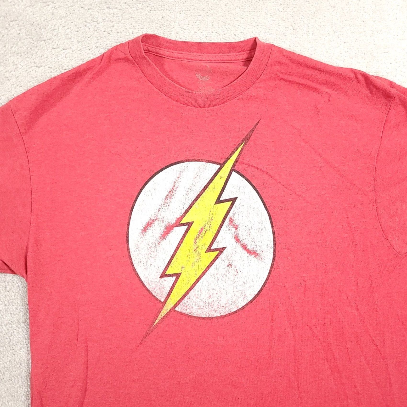 DC Comics DC Comics Shirt Mens Large Red The Flash Logo Short Sleeve Crew Neck Original Size US L / EU 52-54 / 3 - 3 Thumbnail