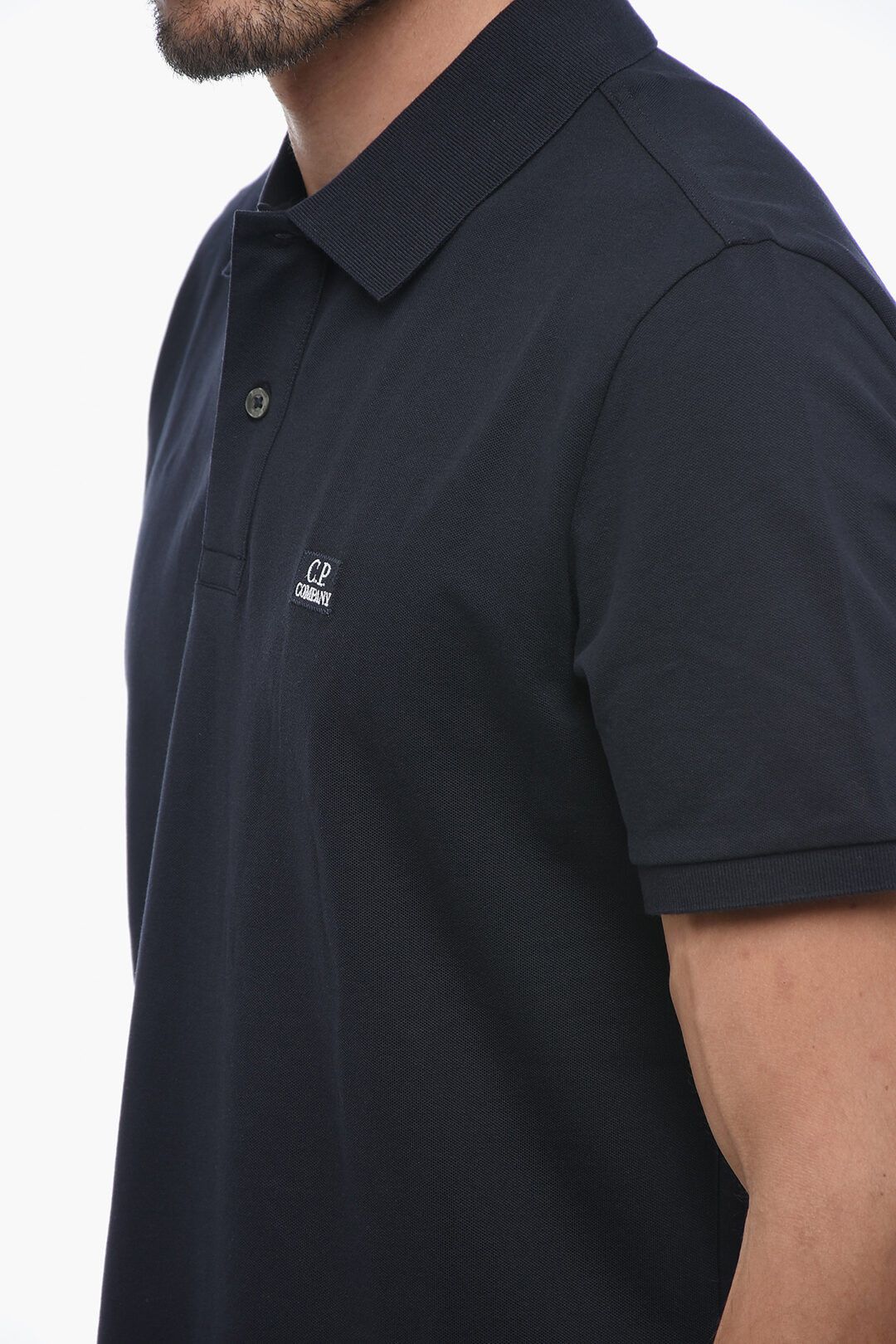 C.P. Company og1mm1024 Regular Fit Polo Shirt in Blue Size US M / EU 48-50 / 2 - 3 Thumbnail