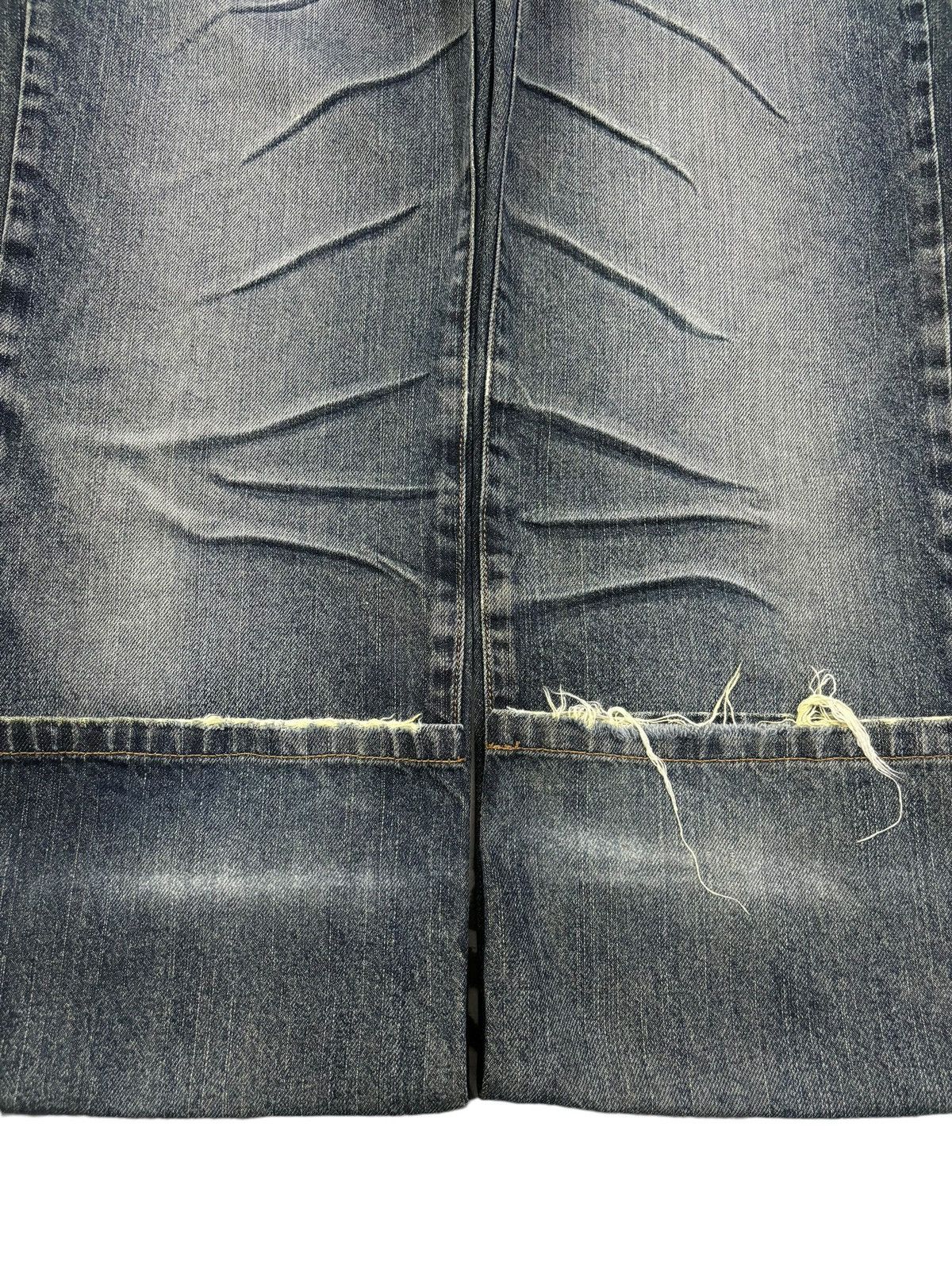 Japanese Brand Vintage Amore Puro American Classic Whiskers Ripped Jeans Size US 33 - 8 Thumbnail