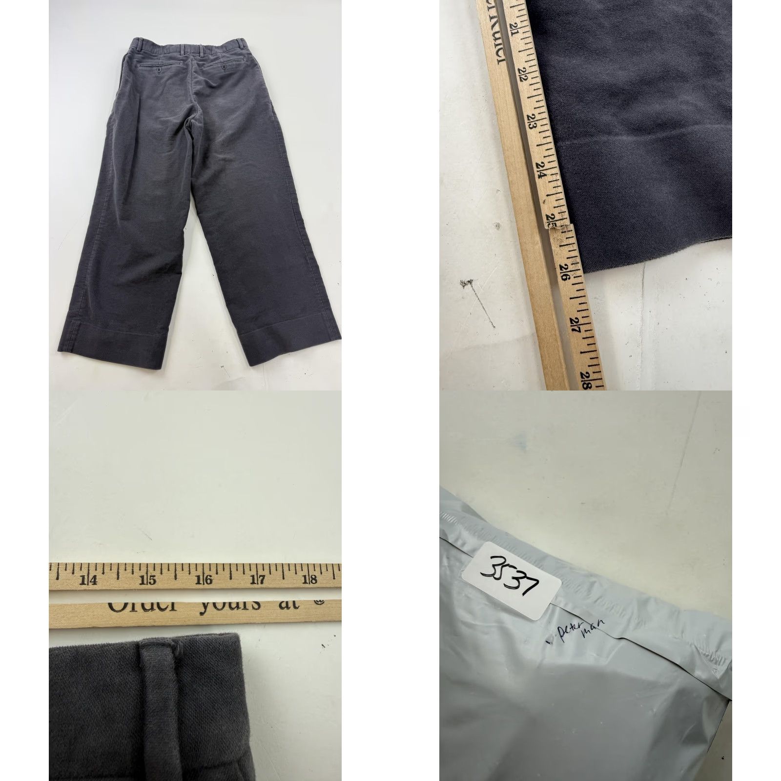 Vintage VINTAGE J. Peterman Pants Mens 36x25 Gray Lined Chino Straight Leg Casual Cotton Pants Mens 36 Gray Chino Straight Leg Lined Size US 36 / EU 52 - 8 Thumbnail