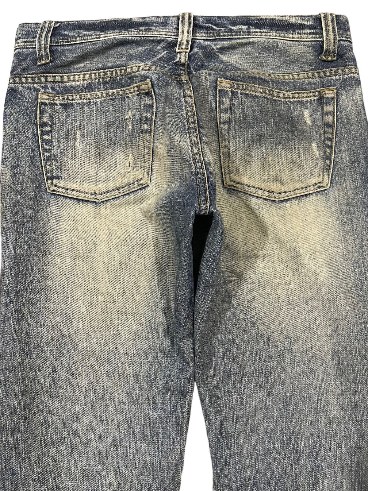 semanticdesign Vintage Japanese Brand Blue Wash Style Distressed Jeans Size US 32 / EU 48 - 4 Thumbnail