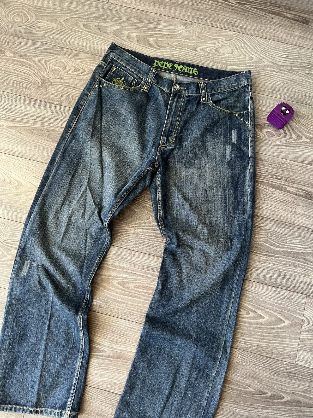 Pepe Jeans Pepe Jeans Avant Garde Opium Embroidered Logo Y2K Jeans Size US 36 / EU 52 - 19 Thumbnail