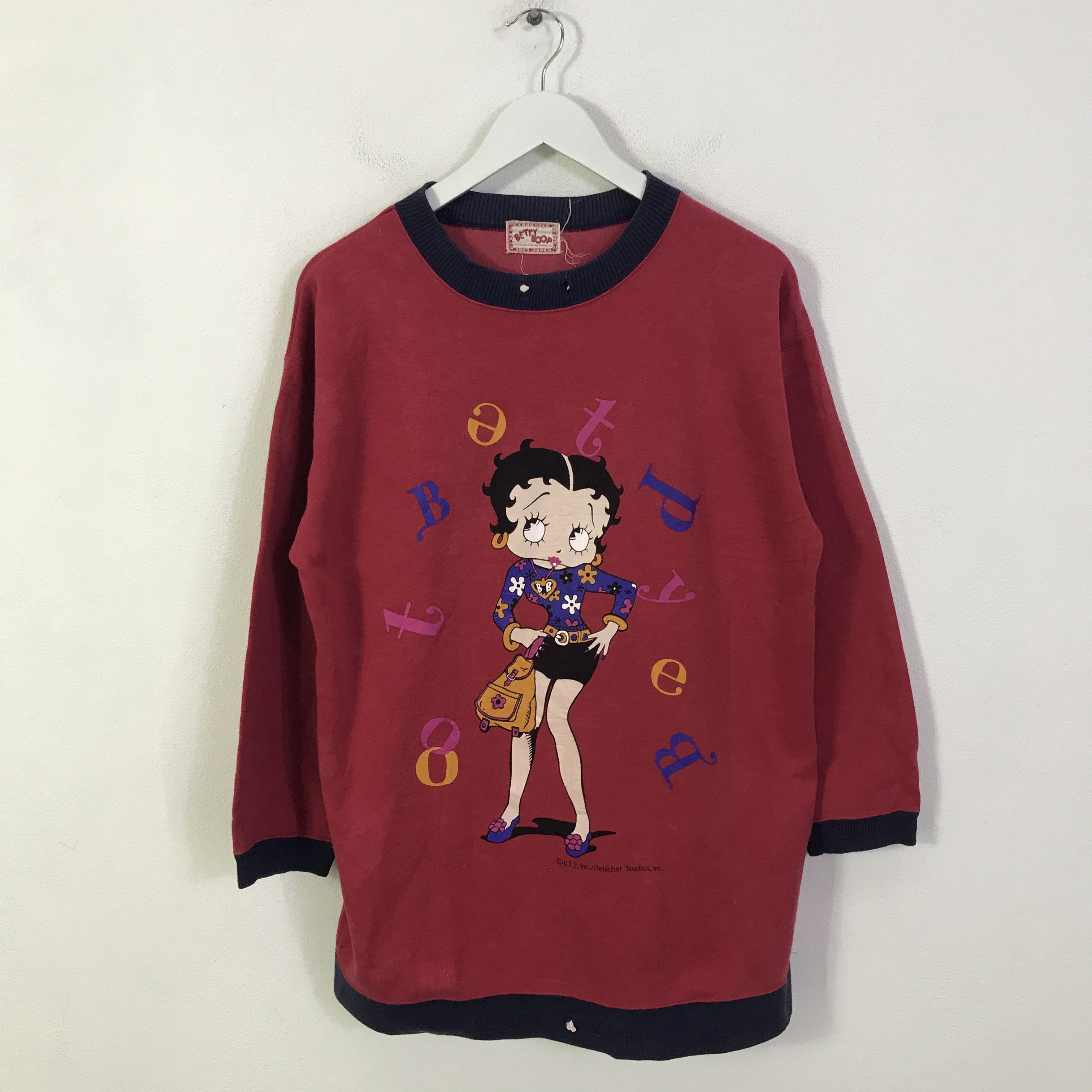 Japanese Brand betty boop sweatshirts K115B19 Size US L / EU 52-54 / 3 - 1 Thumbnail