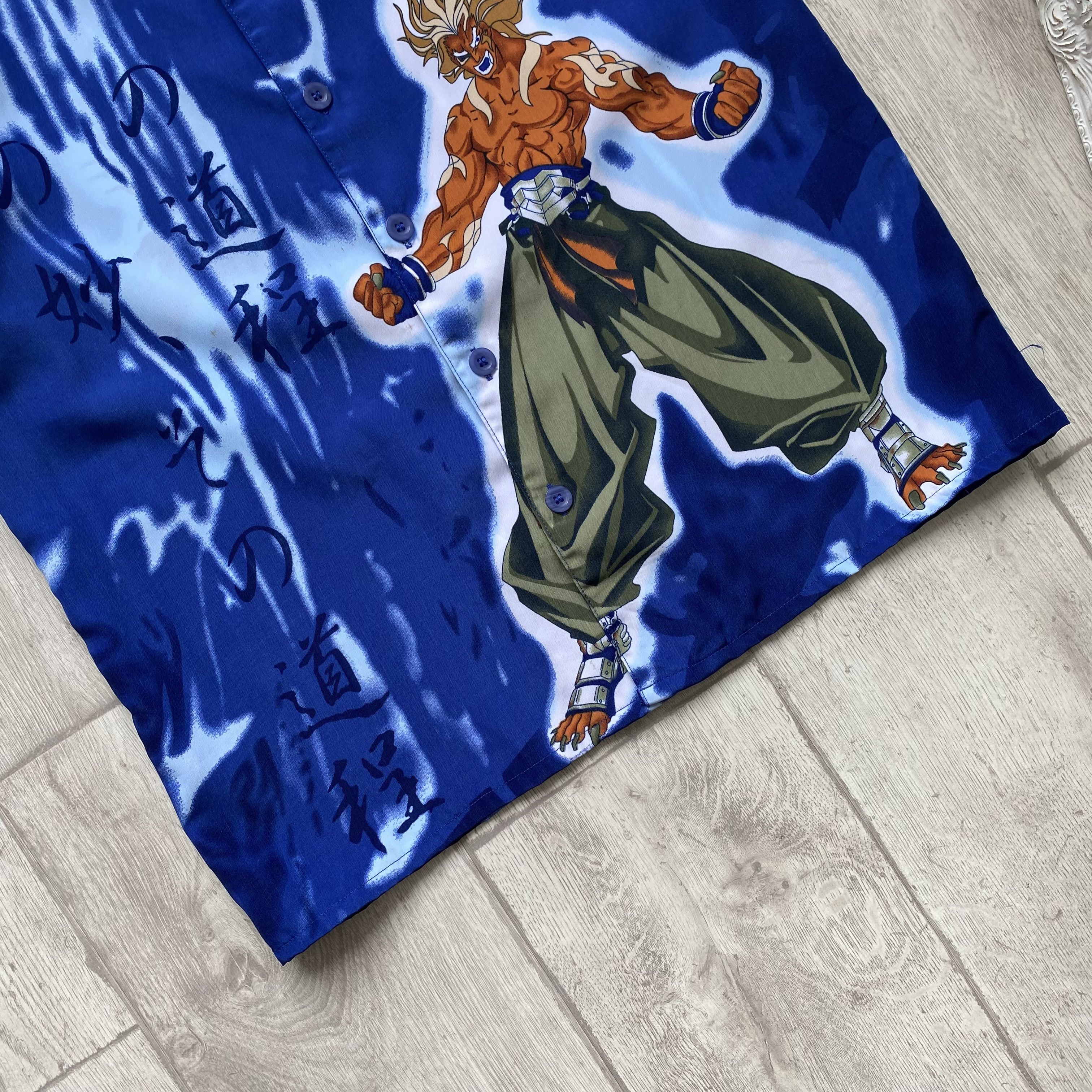 Anime 🈳 Vintage 90s Anima Japanese Crazy Shirt Hawaii big Logo Size US S / EU 44-46 / 1 - 2 Thumbnail