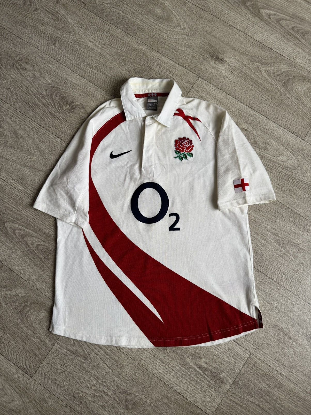 Nike 🔷Vintage Nike England 2003/04 Rugby Shirt🔷 Size US L / EU 52-54 / 3 - 1 Thumbnail