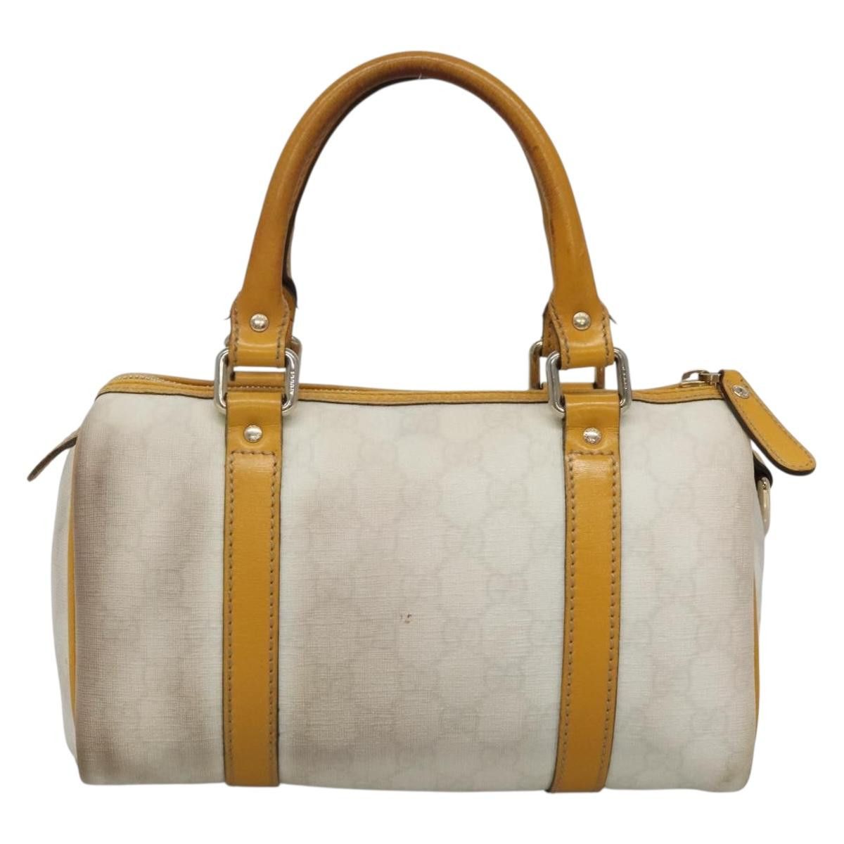 Gucci GUCCI GG Supreme Hand Bag Pvc White Gold Size ONE SIZE - 3 Thumbnail