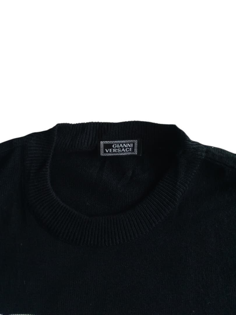 Versace VINTAGE GIANNI VERSACE BIG LOGO KNITWEAR SWITSHIRT Size US M / EU 48-50 / 2 - 9 Thumbnail