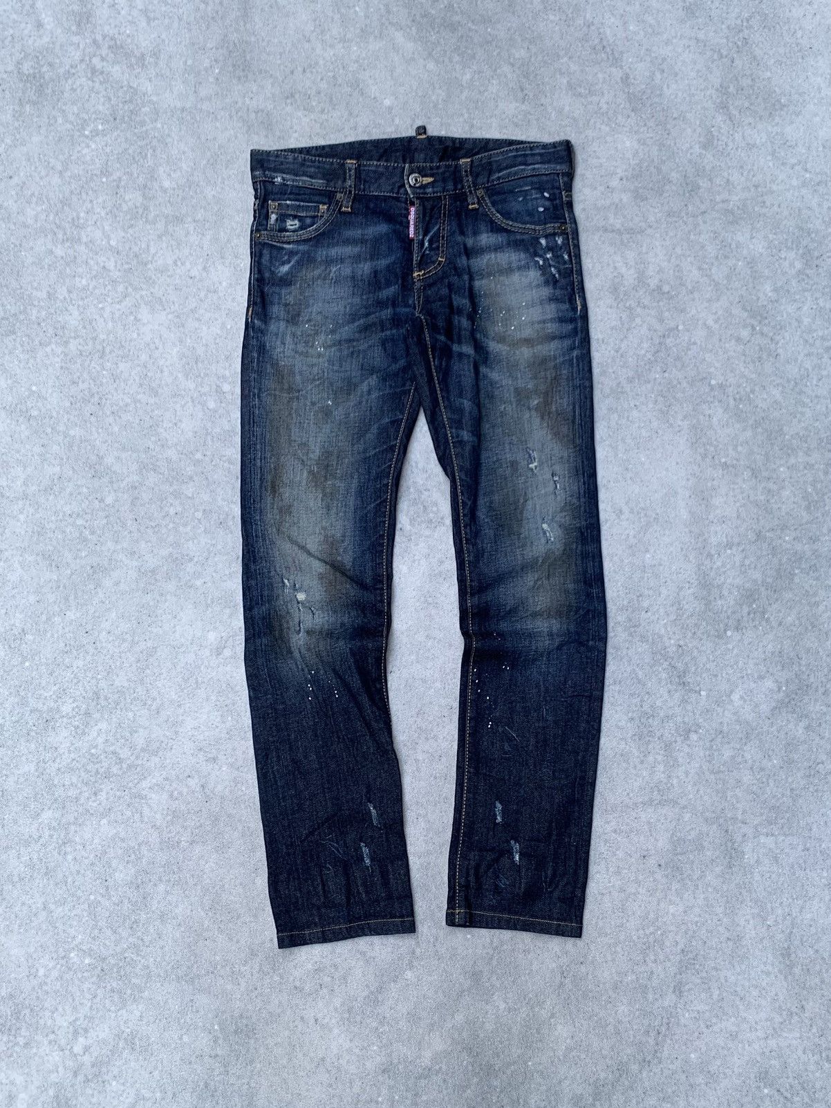 Dsquared2 DSQUARED2 Distressed Skiny Jeans S74LA0865 Size US 31 - 2 Thumbnail