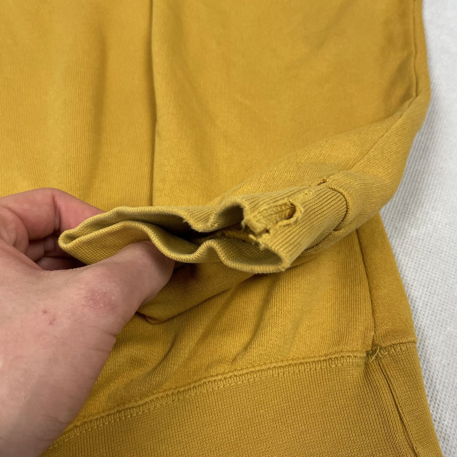 Nike × Vintage Nike Men's Yellow Swoosh Crew Neck Pullover Sweatshirt Large Size US L / EU 52-54 / 3 - 6 Thumbnail