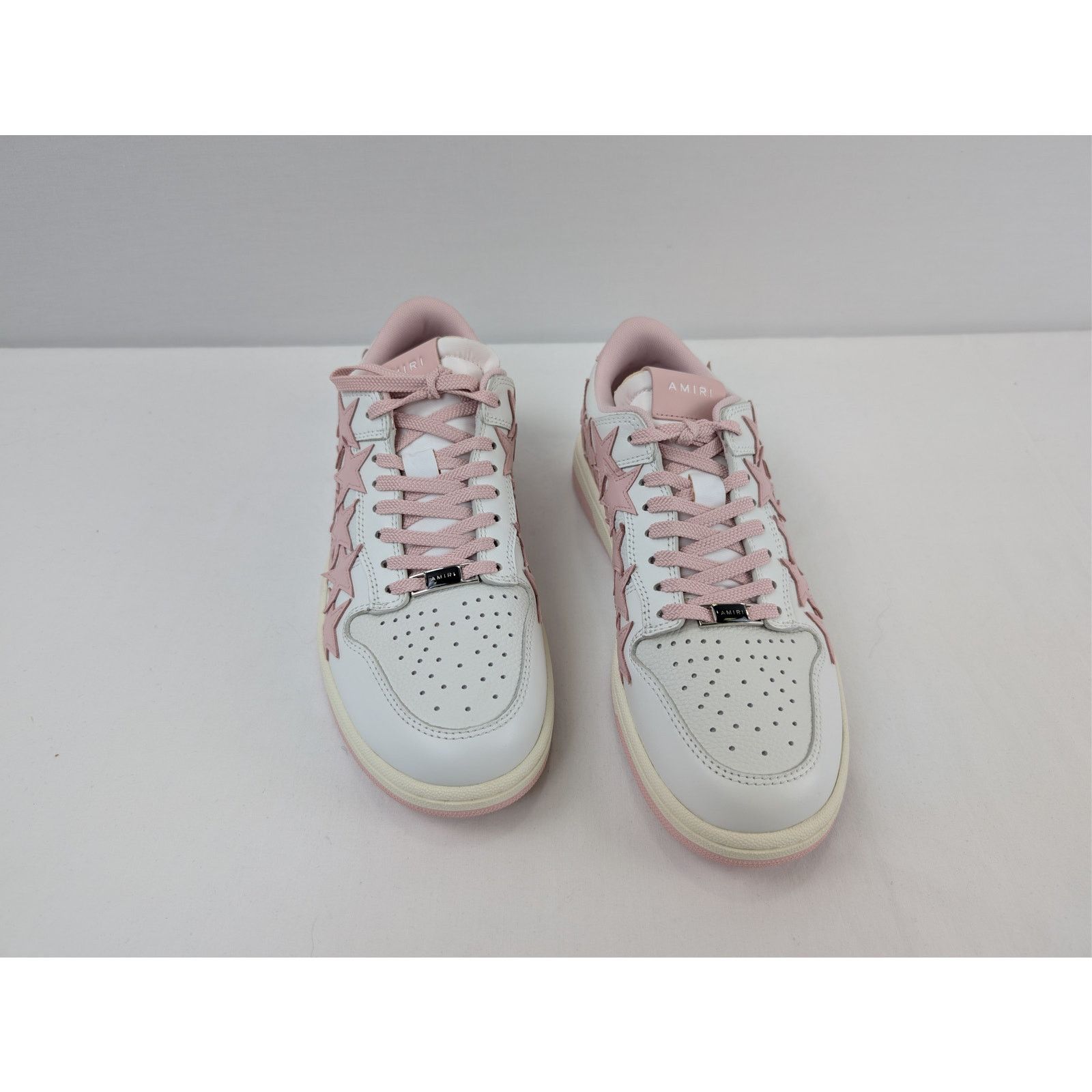 Amiri o1rshd1 Q:2 / Stars Low Top Sneakers in White/Pink Size US 8 / IT 38 - 6 Thumbnail