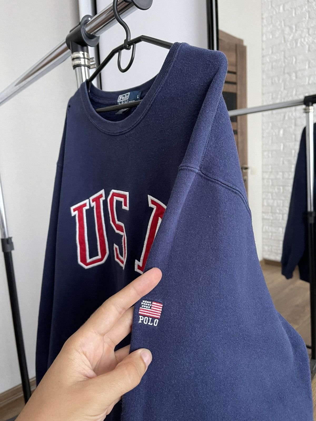 Polo Ralph Lauren Polo Ralph Lauren RL USA Vintage Sweatshirt Crewneck 90s Size US L / EU 52-54 / 3 - 7 Thumbnail