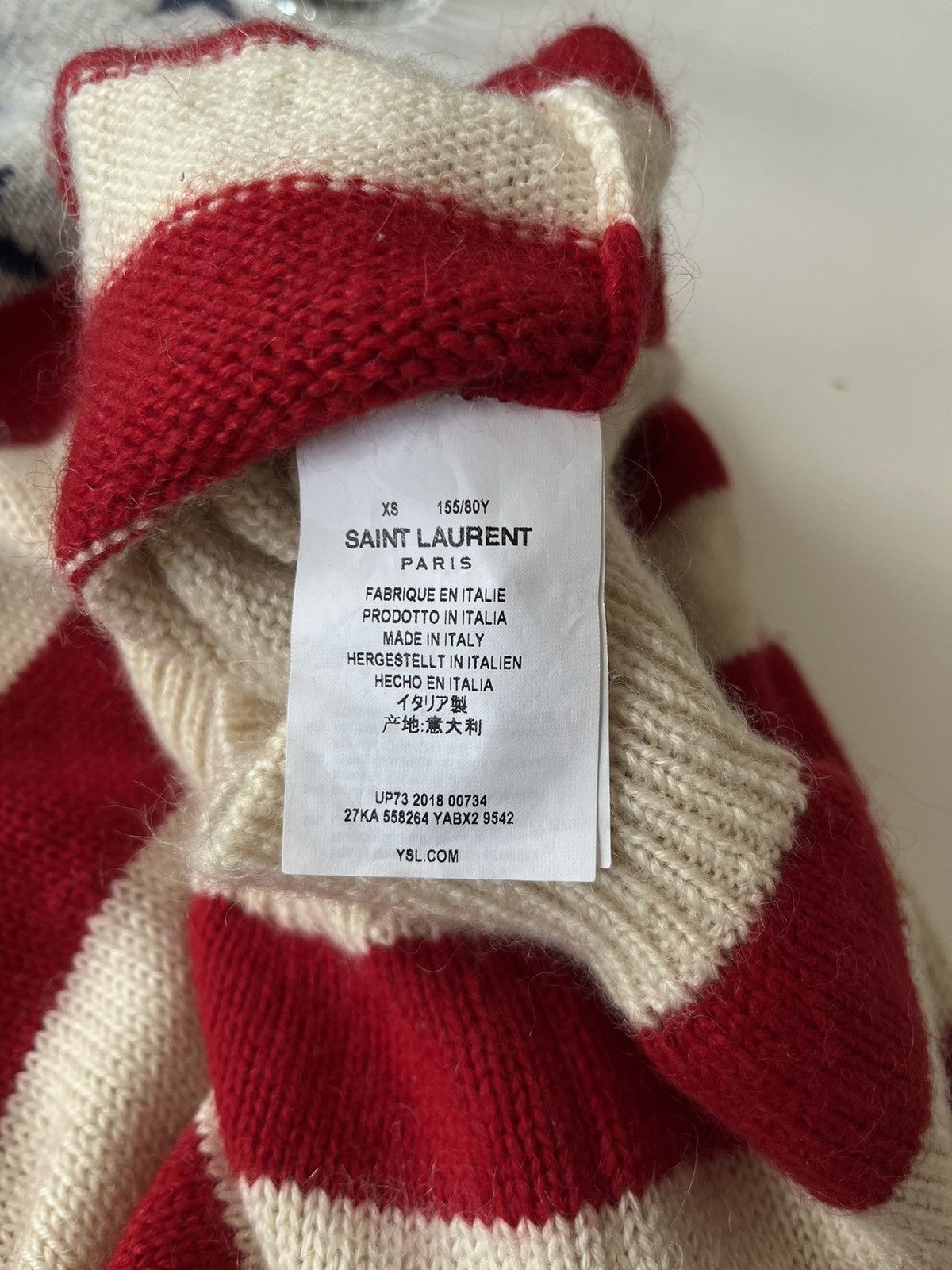 Saint Laurent Paris FW18 Saint Laurent Paris American Flag Wool Knitted Jumper Size US XS / EU 42 / 0 - 4 Thumbnail