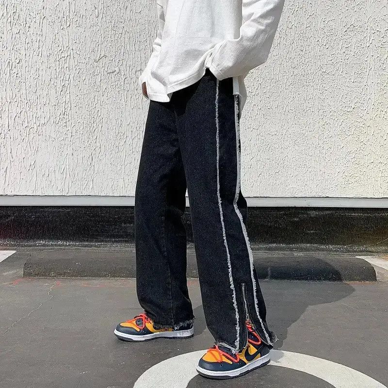 Japanese Brand Retro straight leg wide leg jeans Size US 32 / EU 48 - 3 Thumbnail
