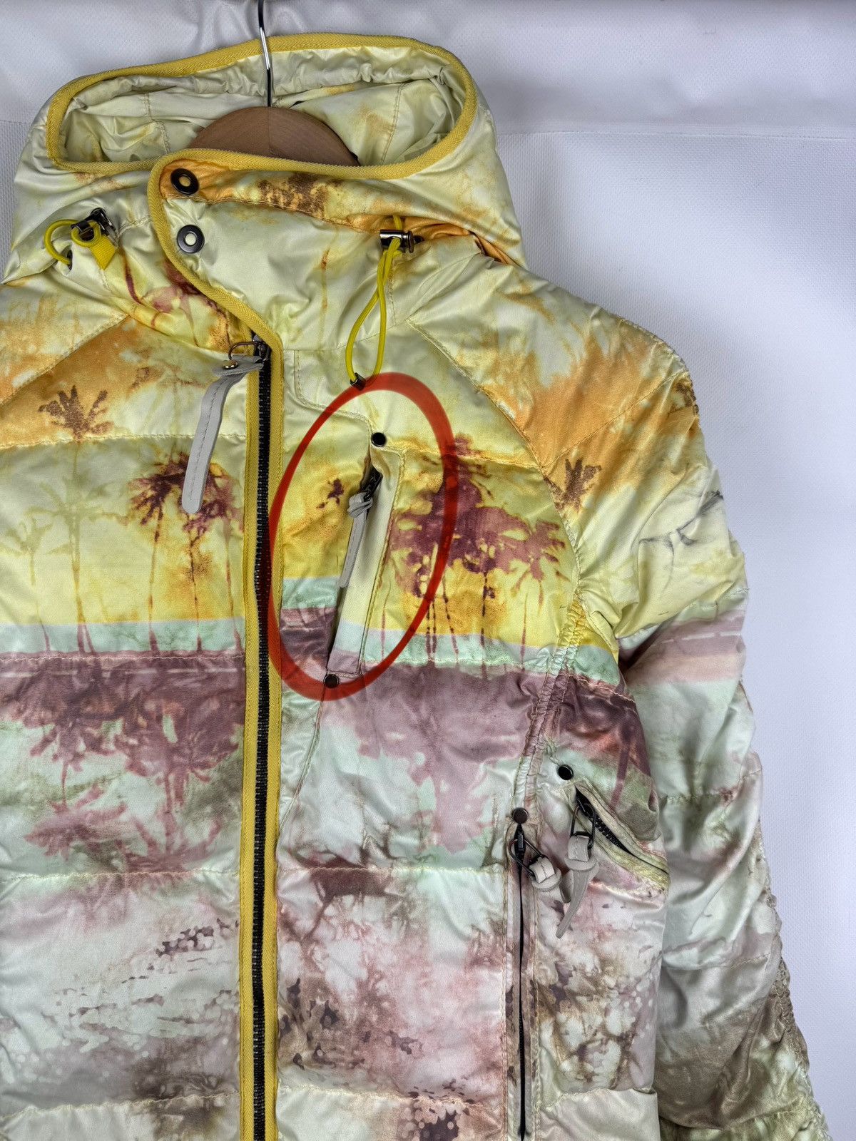 Japanese Brand KRU Ladies Hooded Down Puffer Patterned Ski Jacket Size XS Size XS / US 0-2 / IT 36-38 - 3 Thumbnail