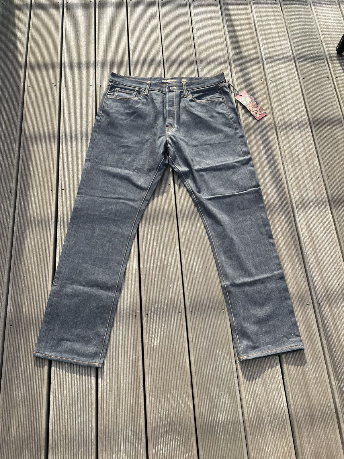 Ed Hardy Ed Hardy 2009 denim jeans men’s regular straight W38 x L34 Size US 38 / EU 54 - 2 Thumbnail
